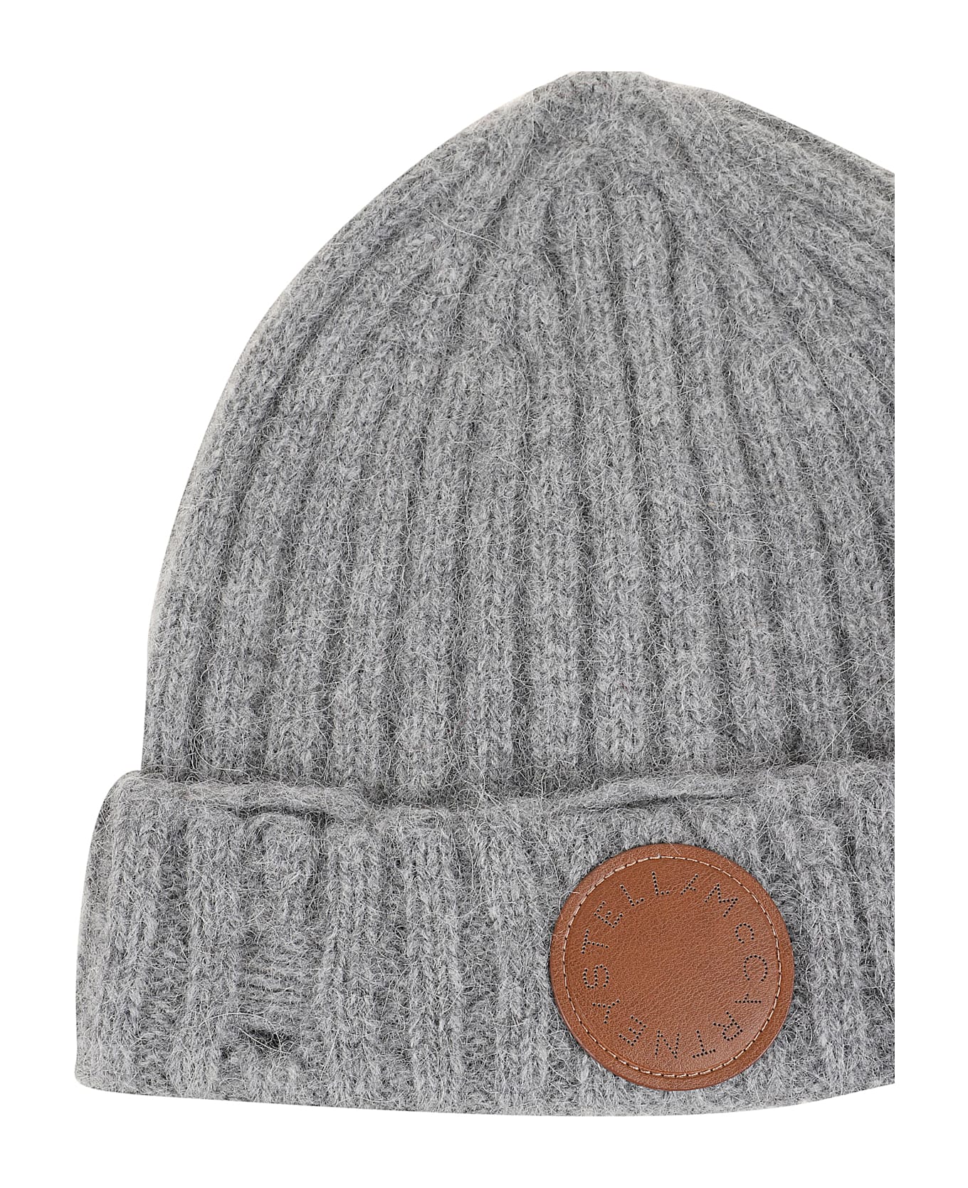 Stella McCartney Distressed Alpaca Beanie - Dark Grey Melange