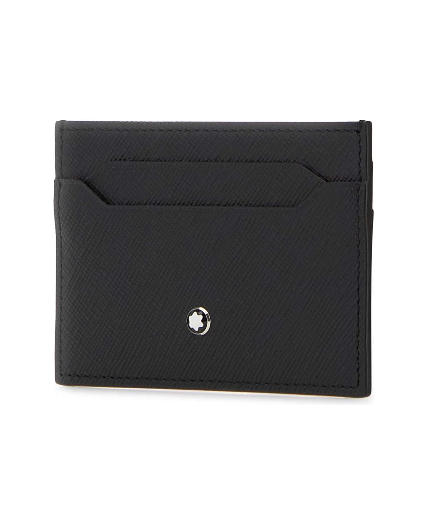Montblanc Black Leather Card Holder - 000