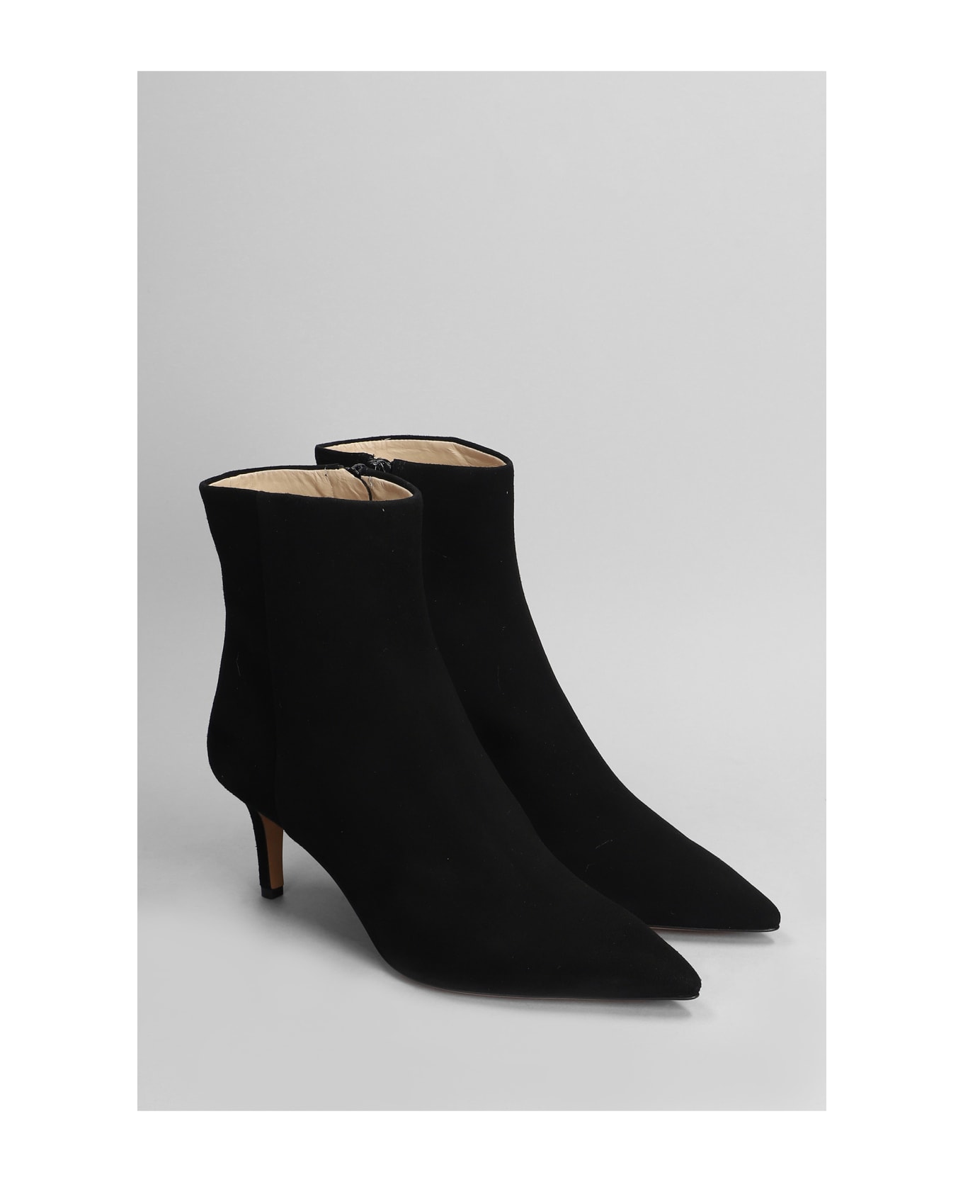 Fabio Rusconi High Heels Ankle Boots In Black Suede - black