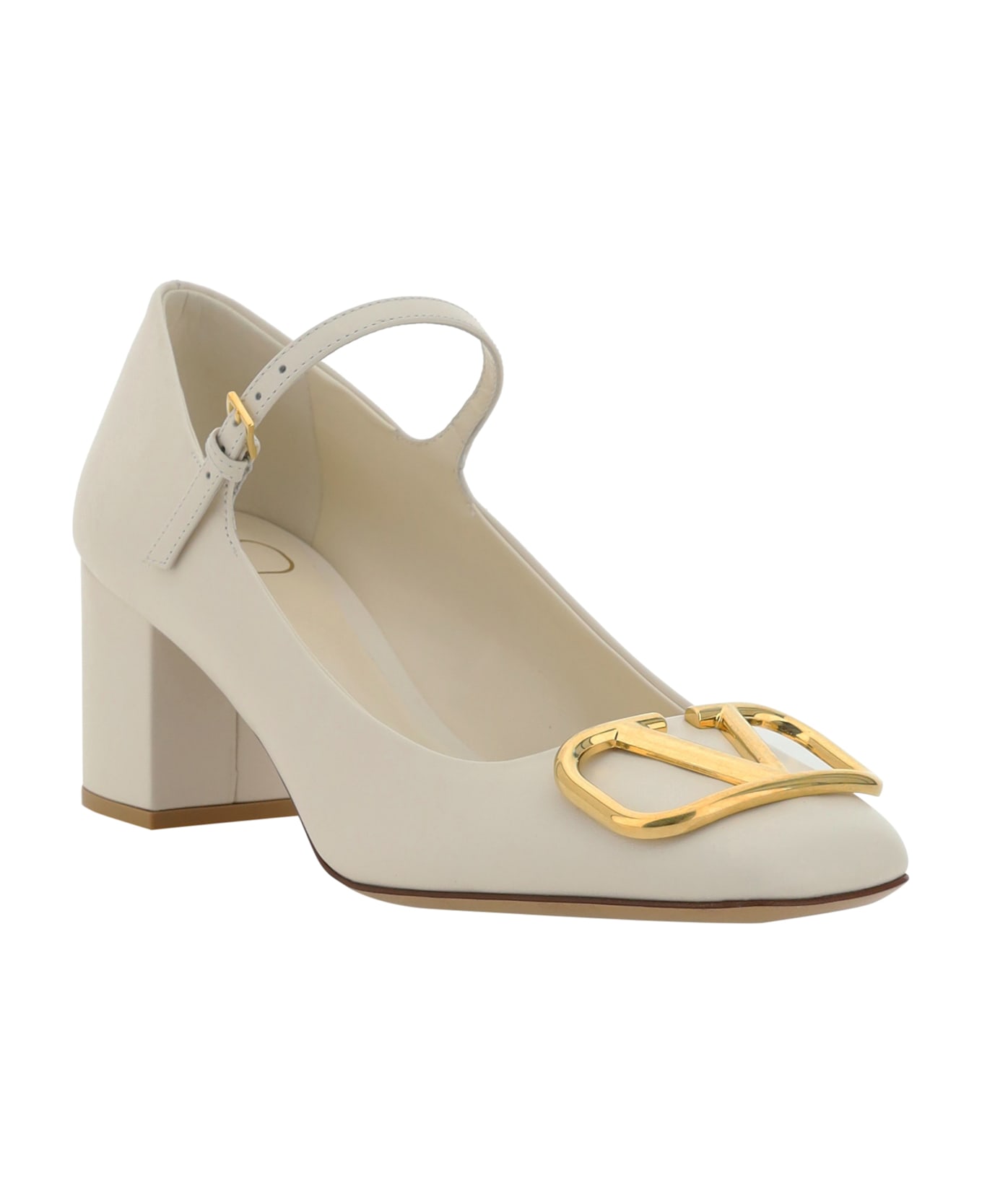 Valentino Garavani Mary Jane Pumps - Light Ivory