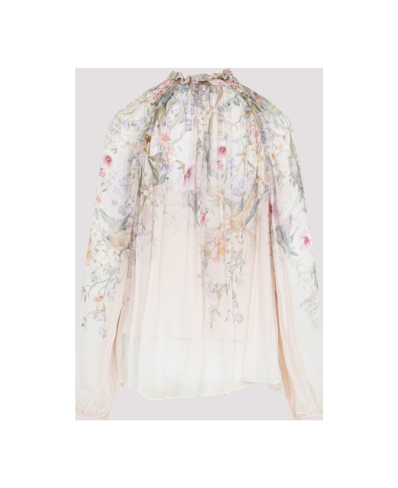 Zimmermann Rebellion Billow Blouse - Cream Aviary
