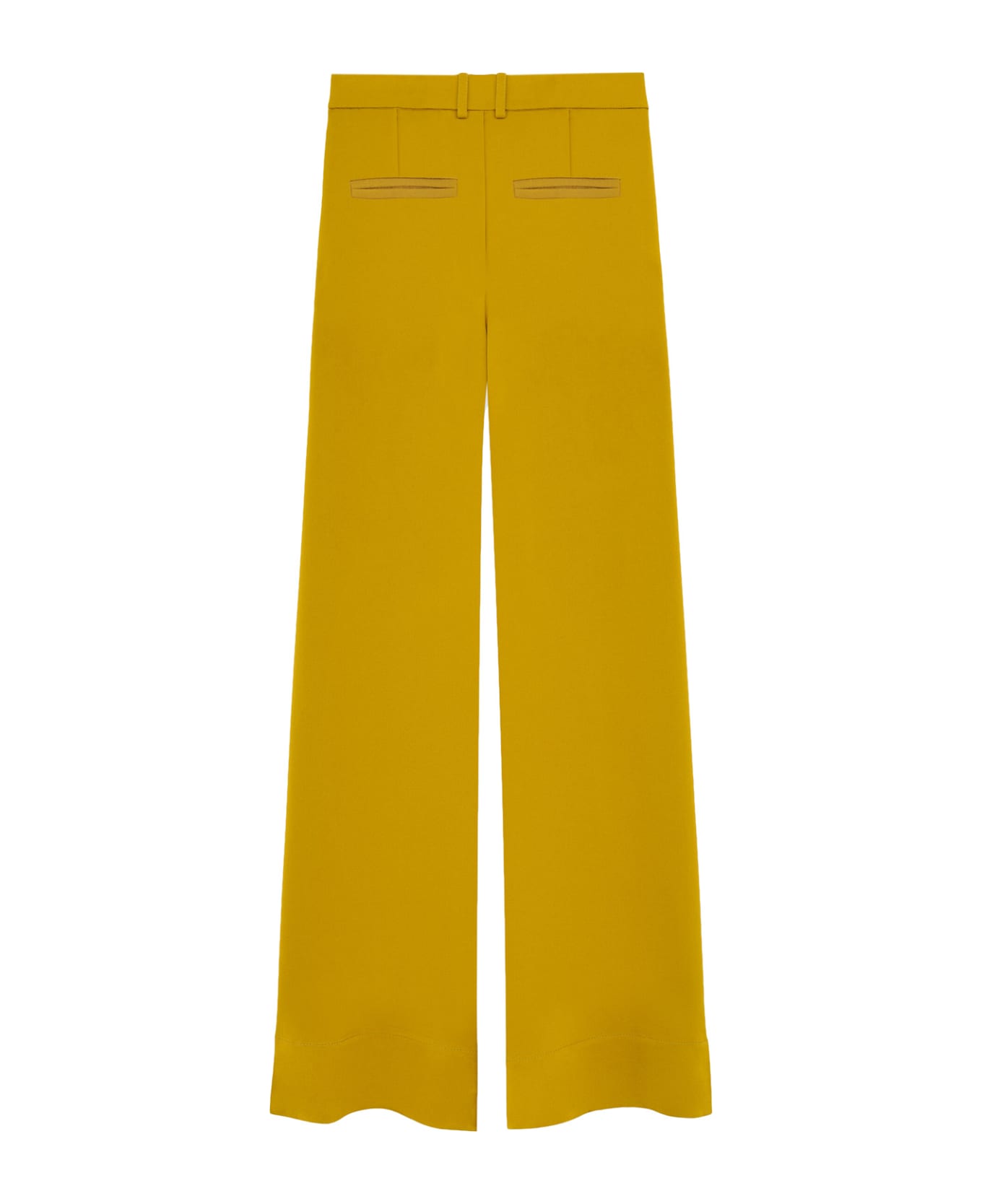 Saint Laurent Wrap Straight Trousers - Yellow