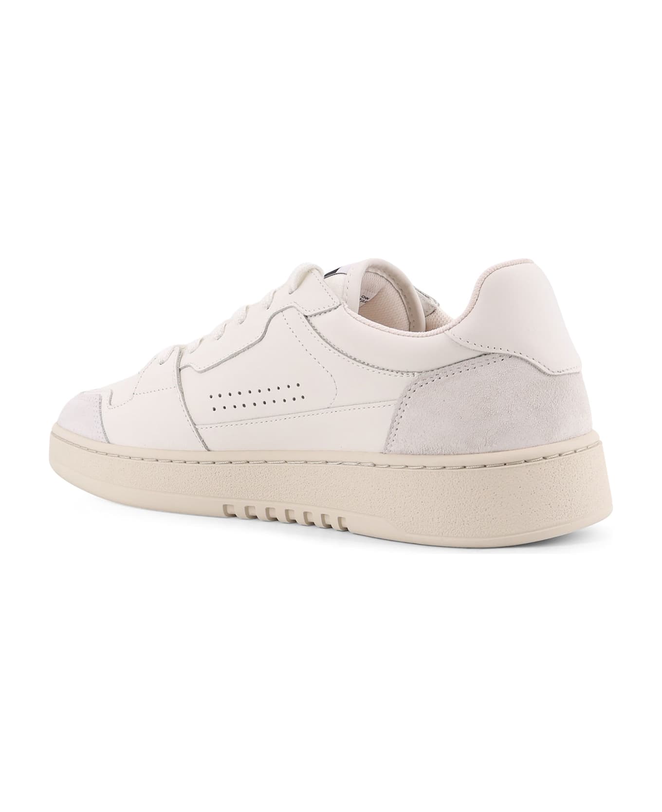 Axel Arigato Dice Lo Low-top Laher And Suede Sneakers - White