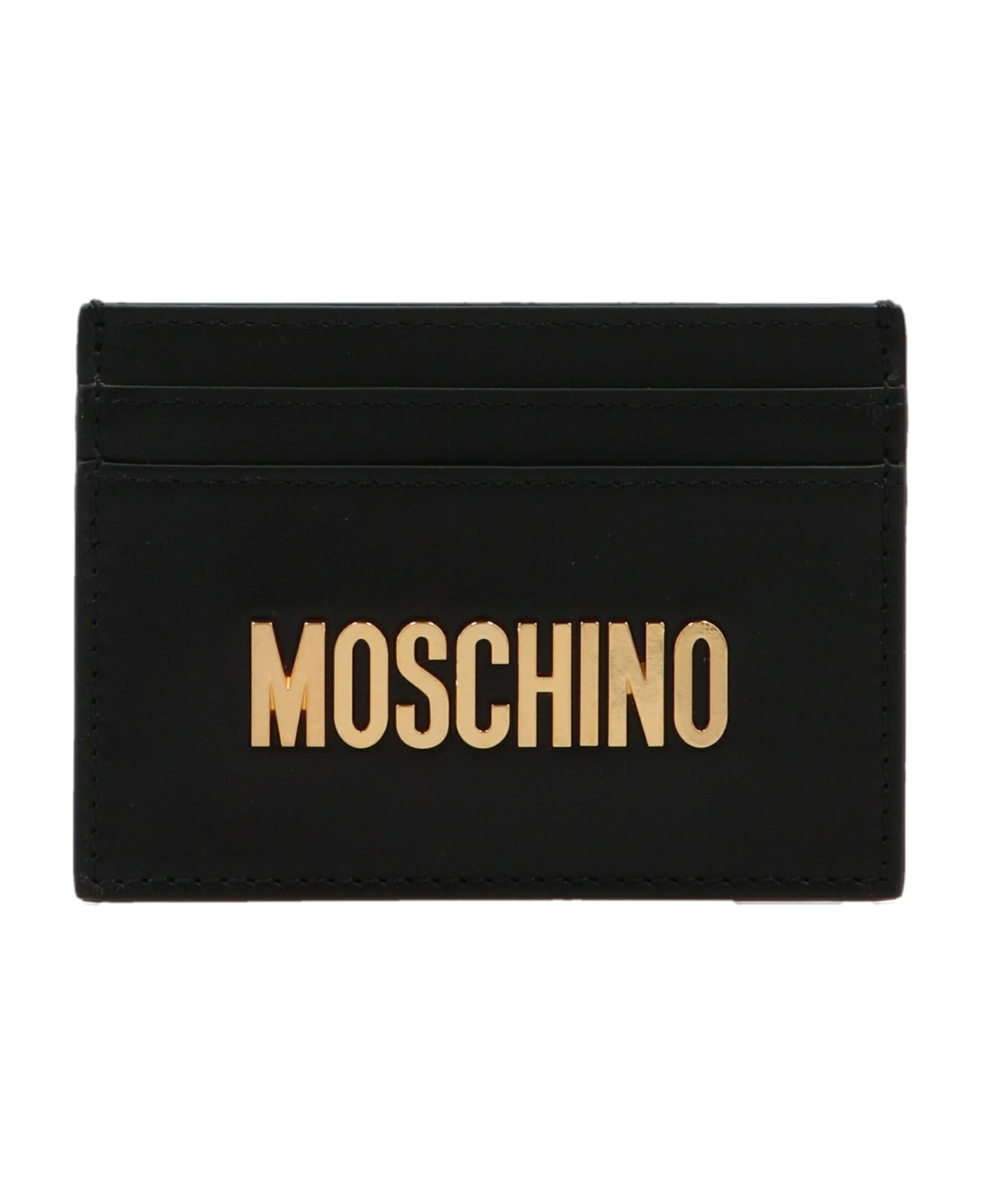 Moschino Logo Card Holder - Black  