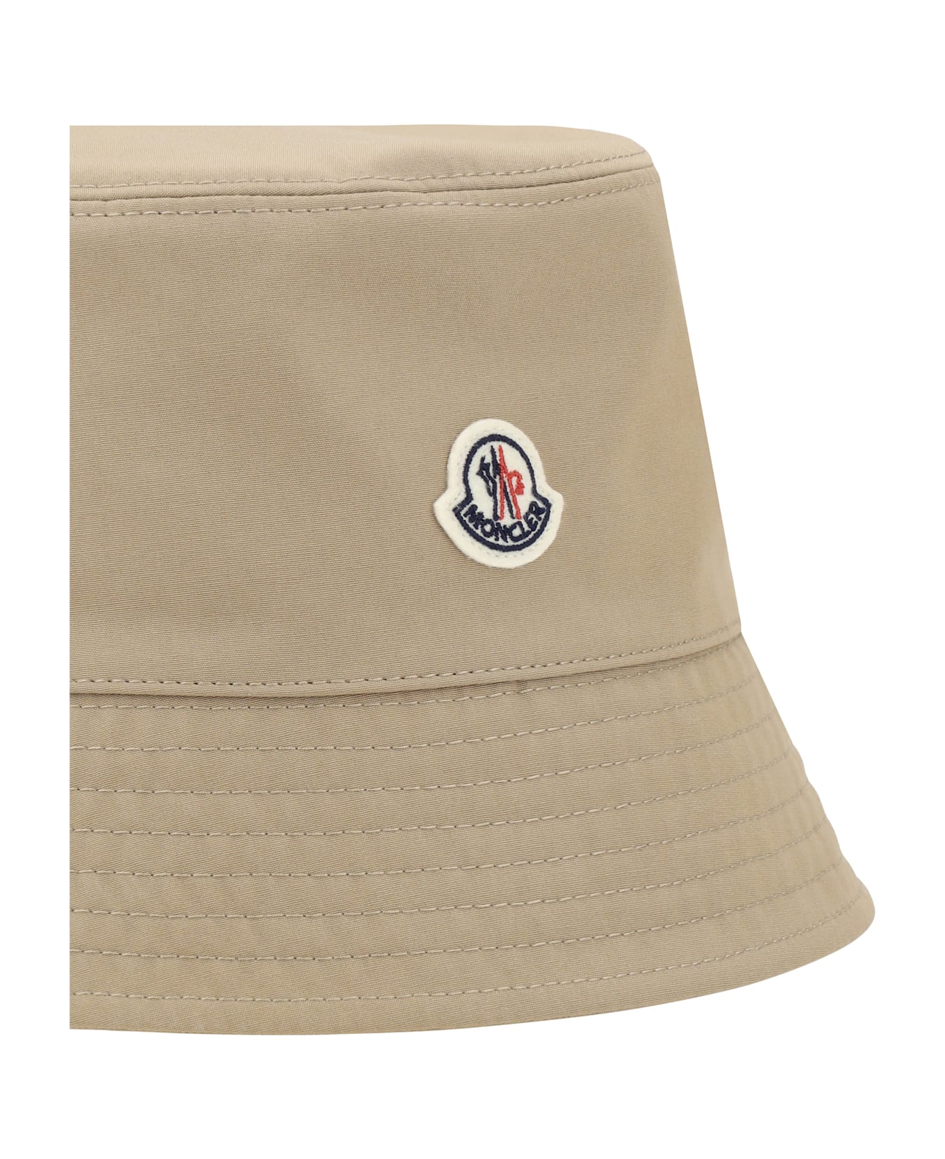 Moncler Logoed Bucket Hat - Beige 帽子