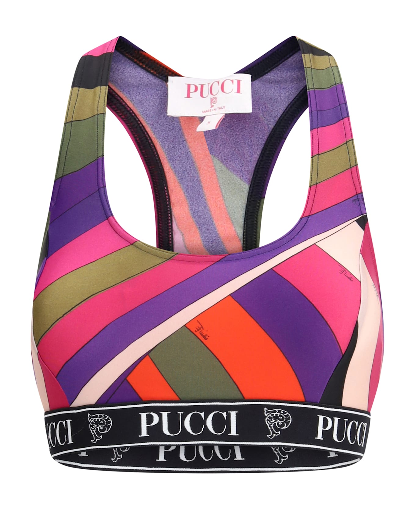Pucci Sports Bra In Lycra - MULTICOLOR