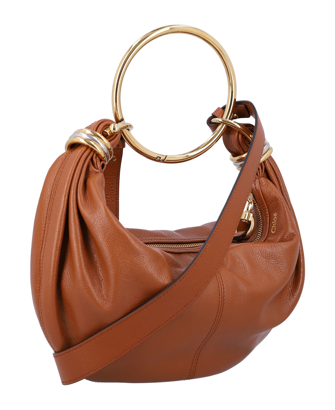 Chloé Small Bracelet Hobo Bag - CLAY BROWN