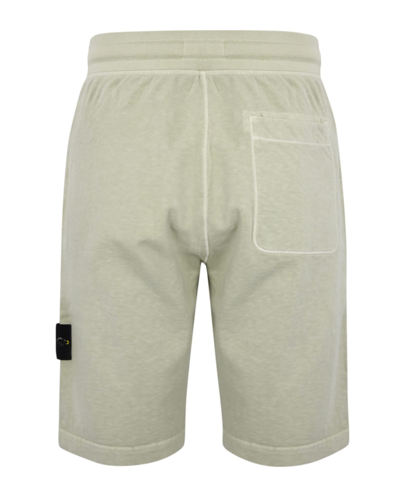 Stone Island Cotton Bermuda Shorts 63460 Old Treatment - Pistacchio