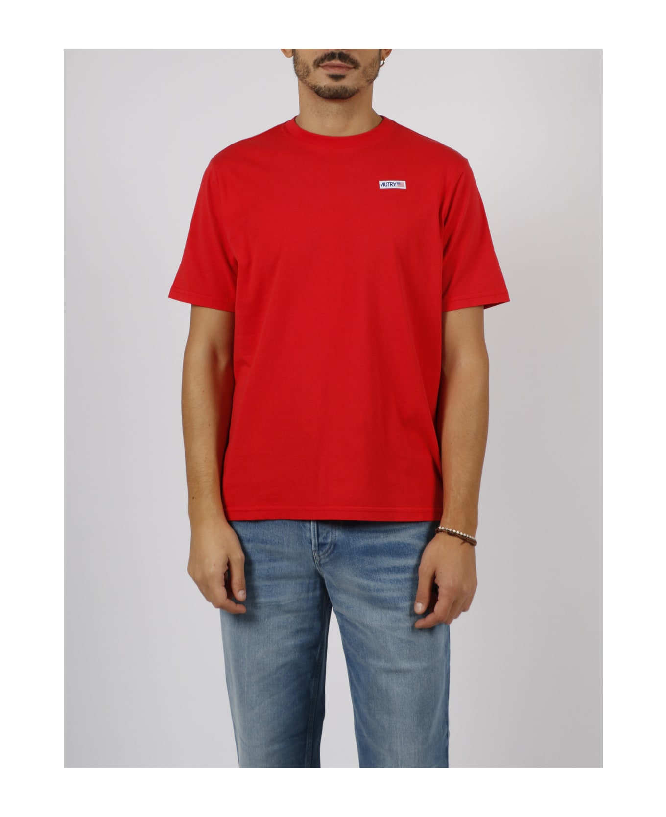 Autry Logo Icon T-shirt - Red シャツ