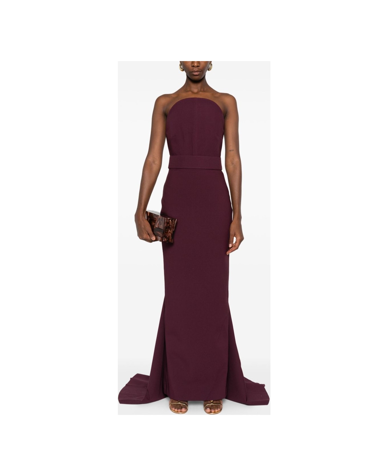 Solace London Citra Long Dress - Purple