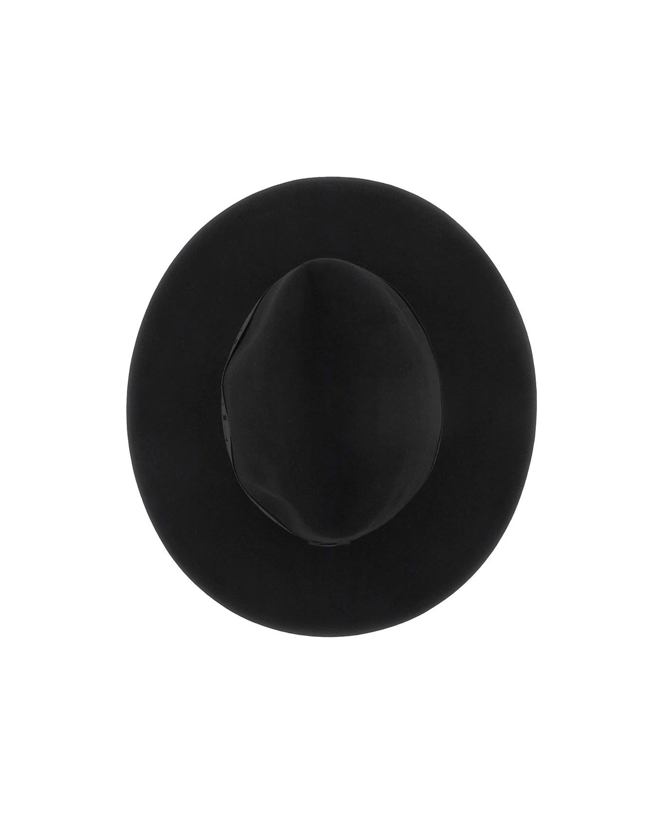 Maison Michel 'zango' Felt Fedora Hat - BLACK (Black) ヘアアクセサリー
