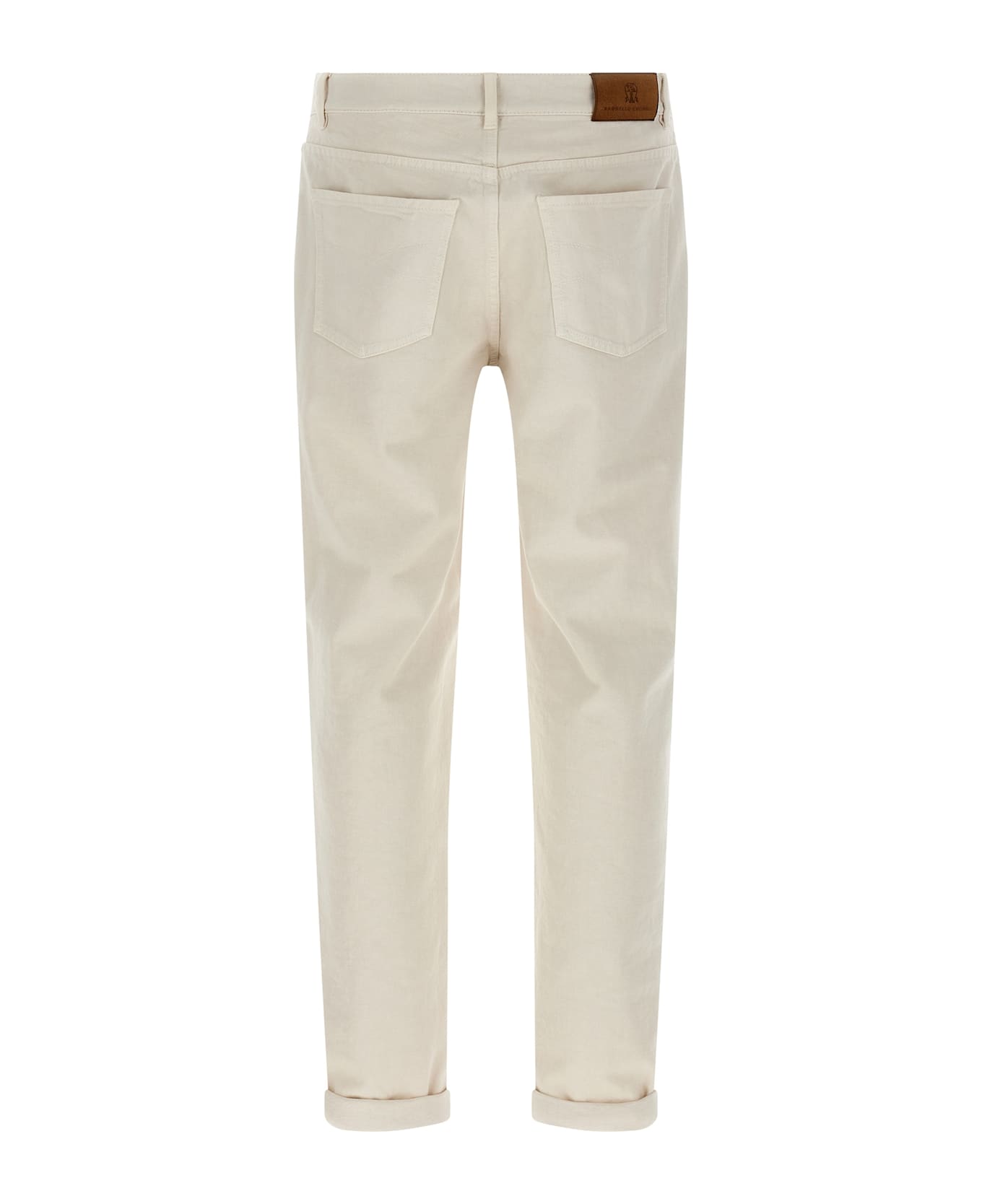 Brunello Cucinelli Garment-dyed Jeans - White