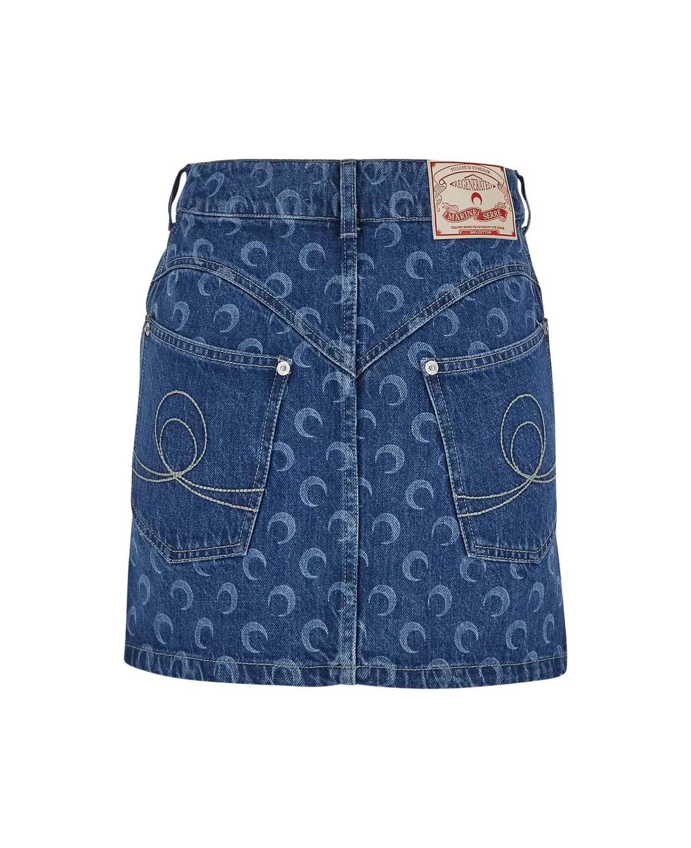 Marine Serre Moon Skirt - BLUE スカート
