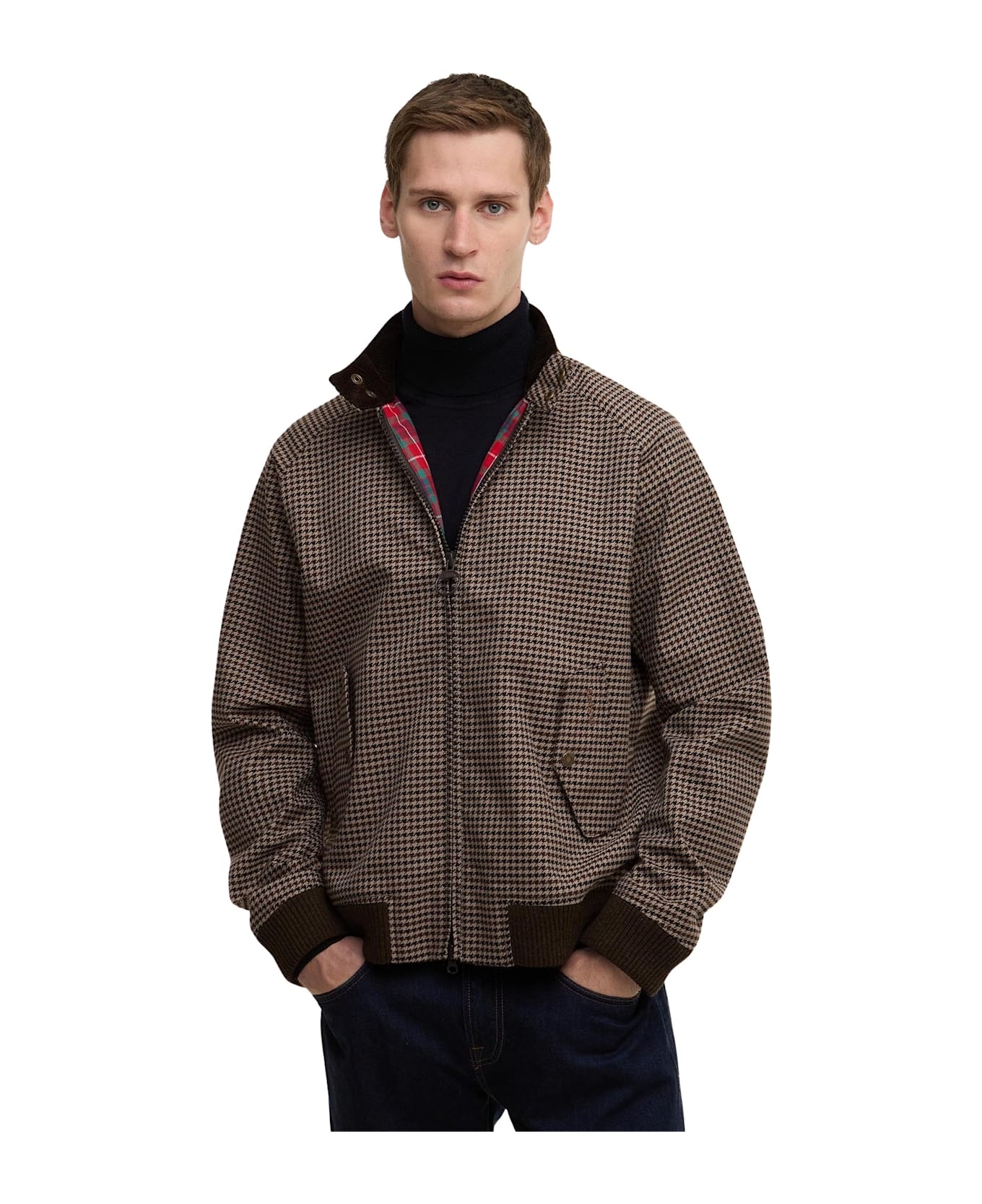 Baracuta Ba X Br Porton Showerproof - Brown Houndstooth