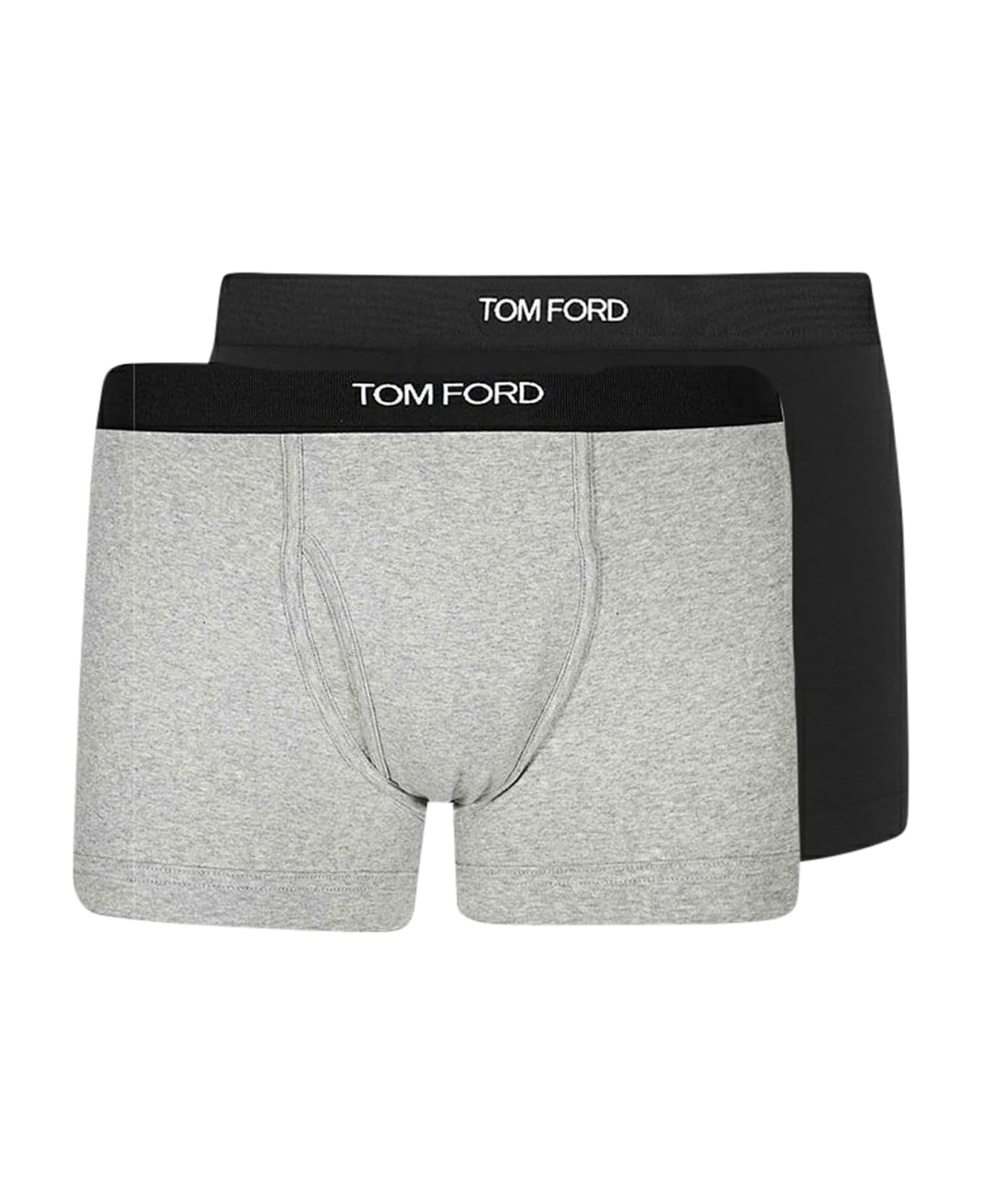 Tom Ford Bi-pack Boxer Brief - Black Grey