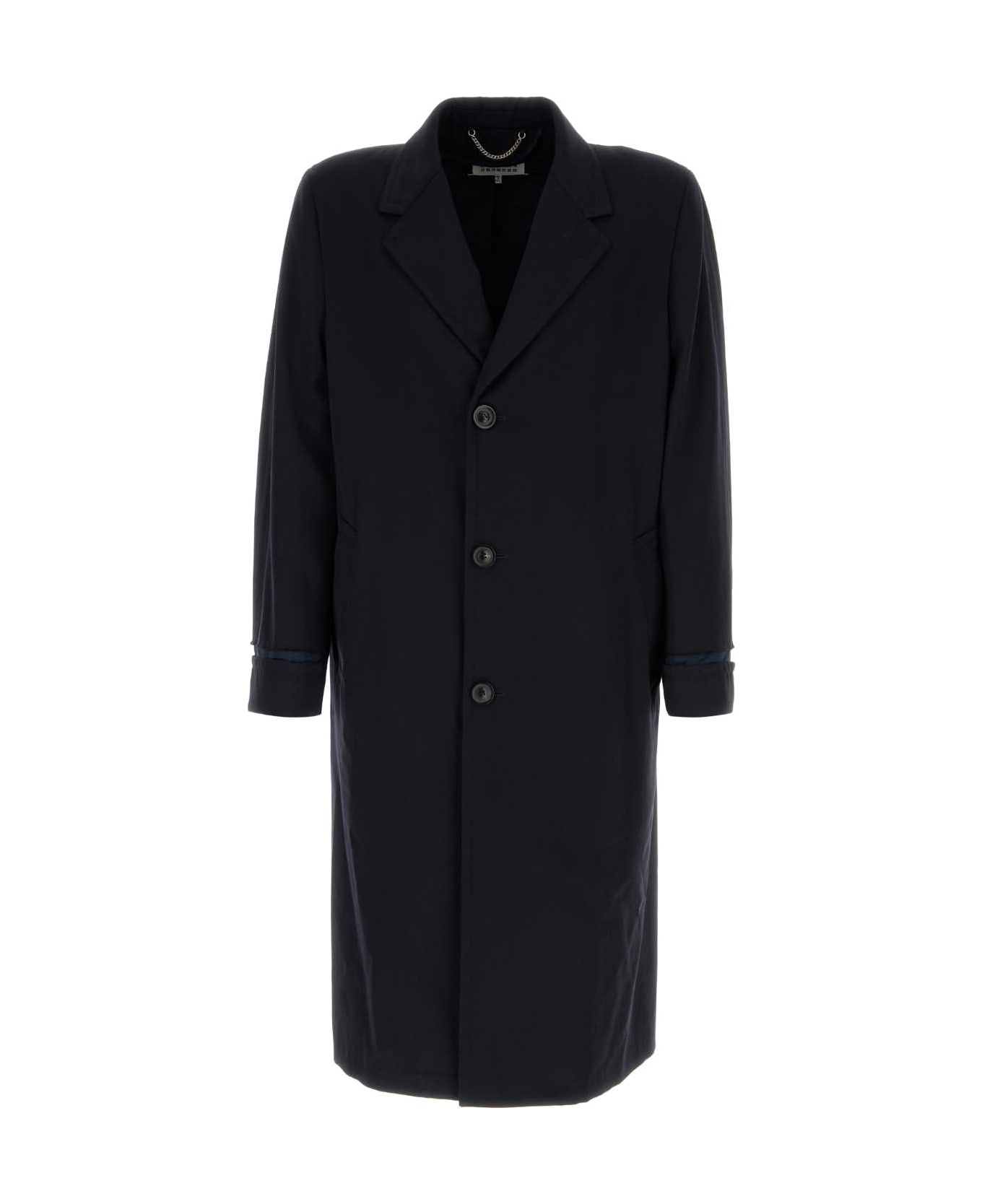 Maison Margiela Midnight Blue Wool Coat - BLUE