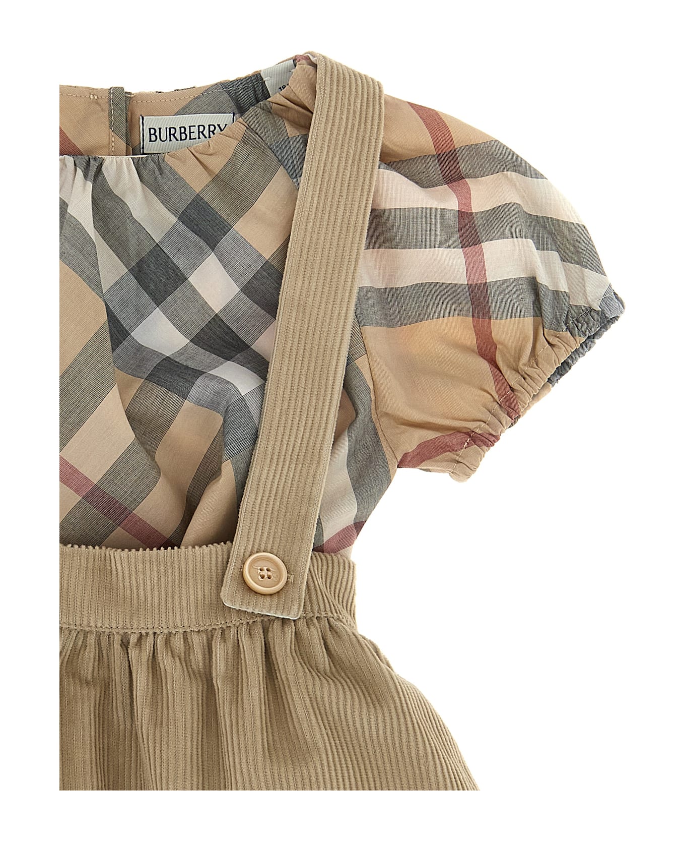 Burberry Three-piece Baby Set - Beige ボディスーツ＆セットアップ