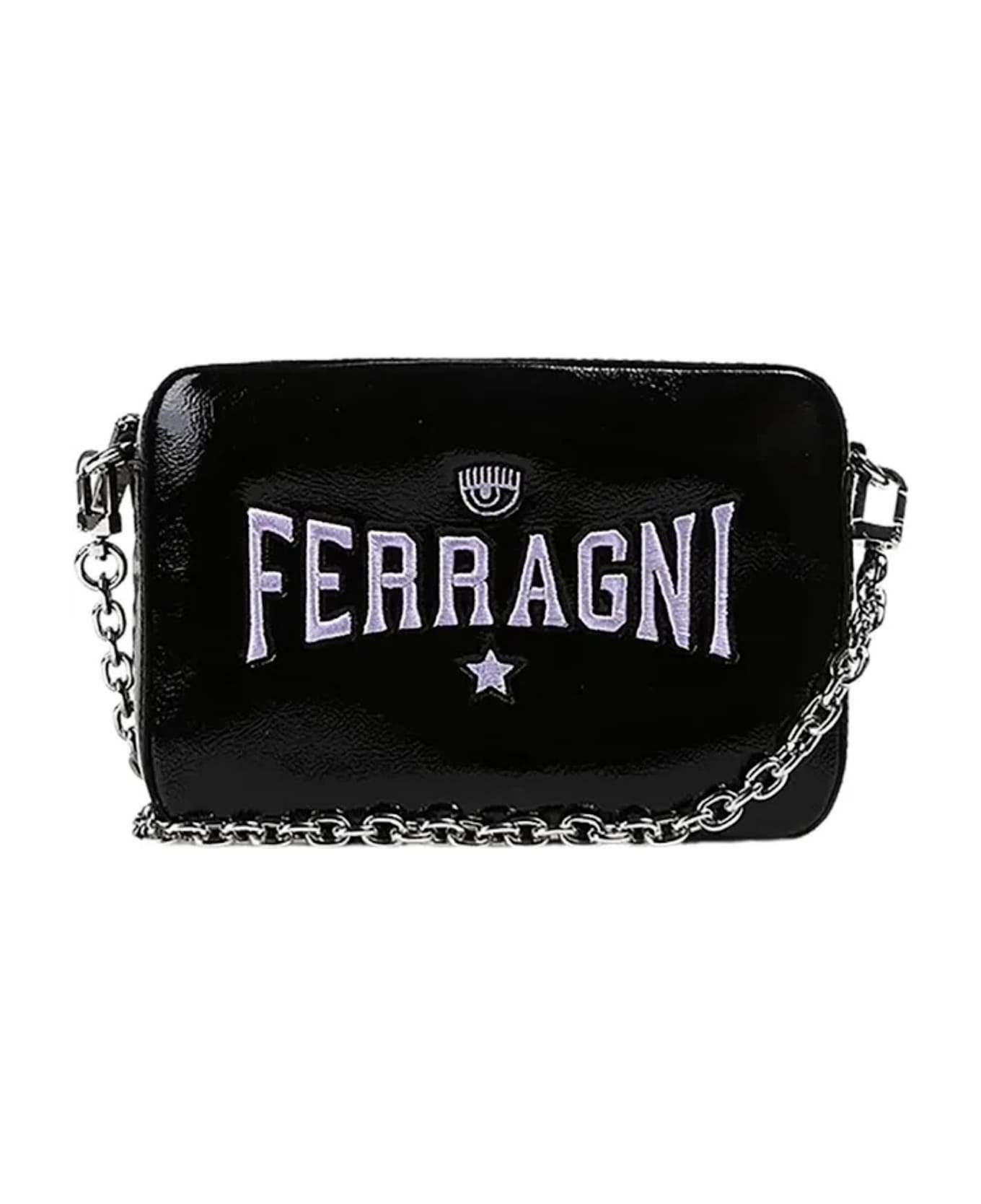 Chiara Ferragni Black Shoulder Bag - Black