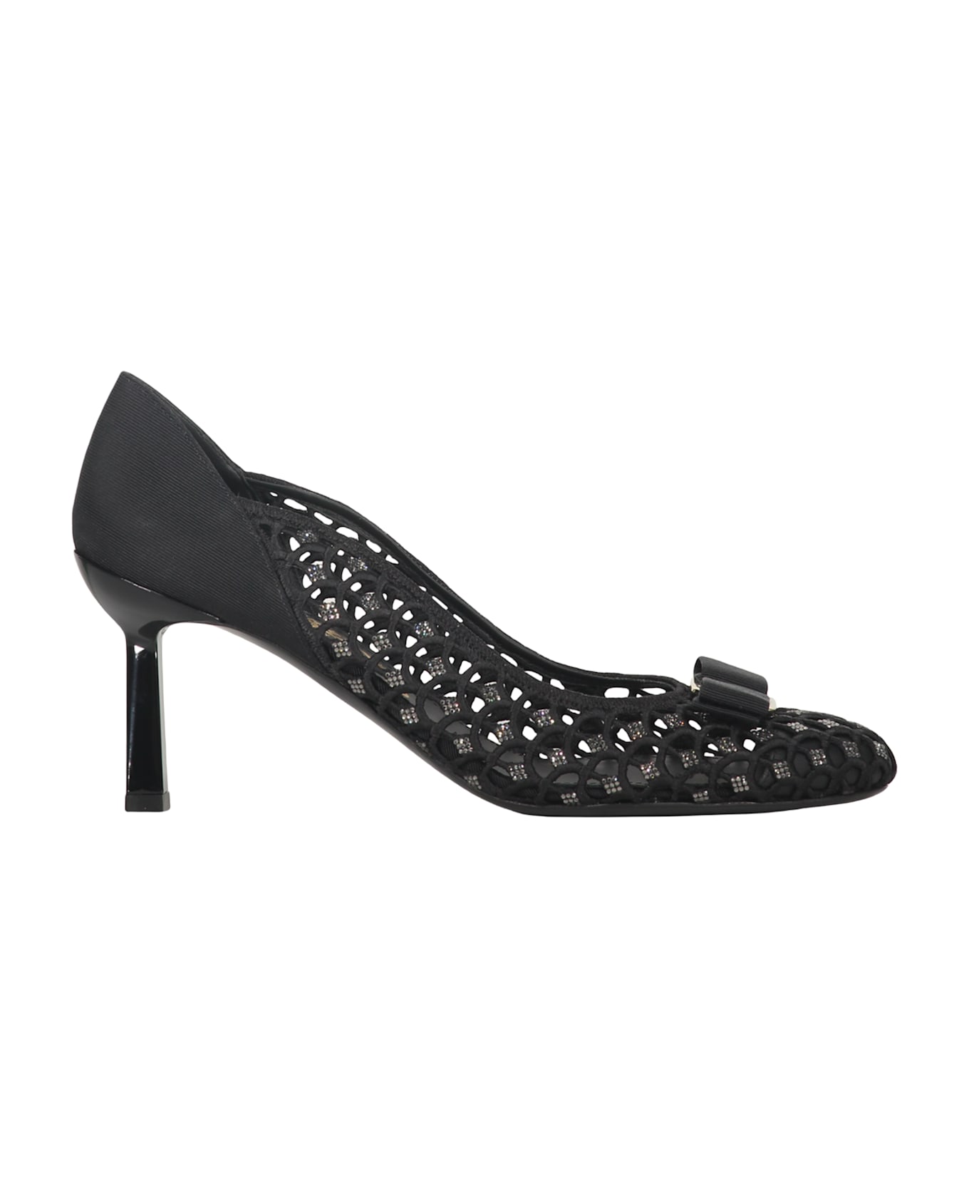 Ferragamo Fabric Pumps - black