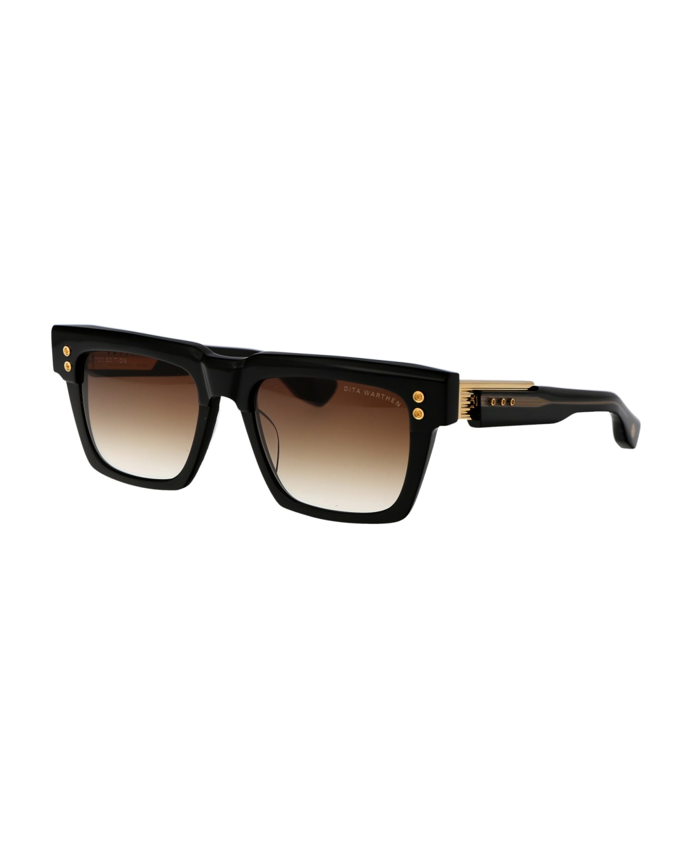 Dita Warthen Sunglasses - 01 BLACK - YELLOW GOLD W/ DARK BROWN TO CLEAR GRADIENT