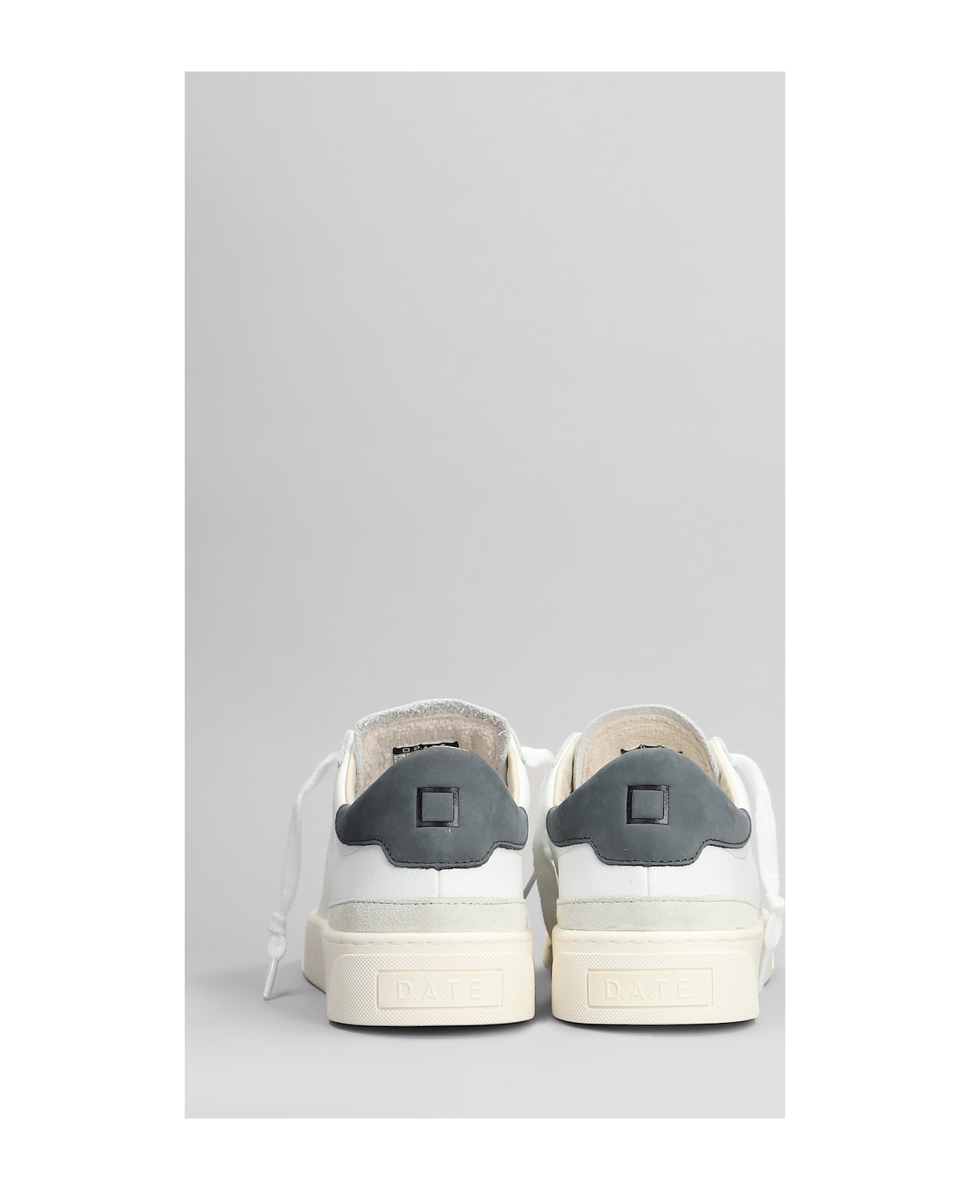 D.A.T.E. Sonica Sneakers In White Leather - White