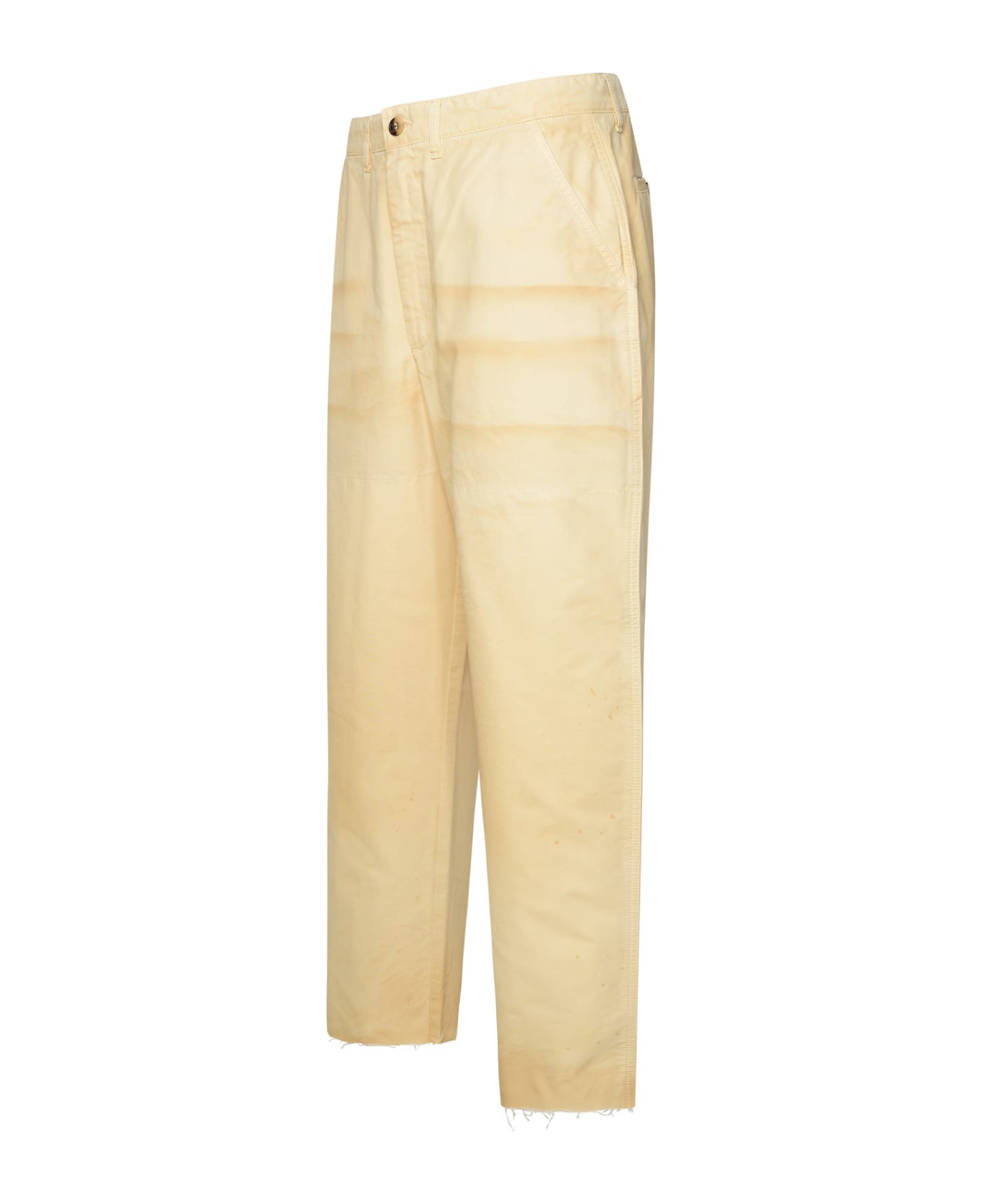 Golden Goose Cotton Trousers - Beige ボトムス