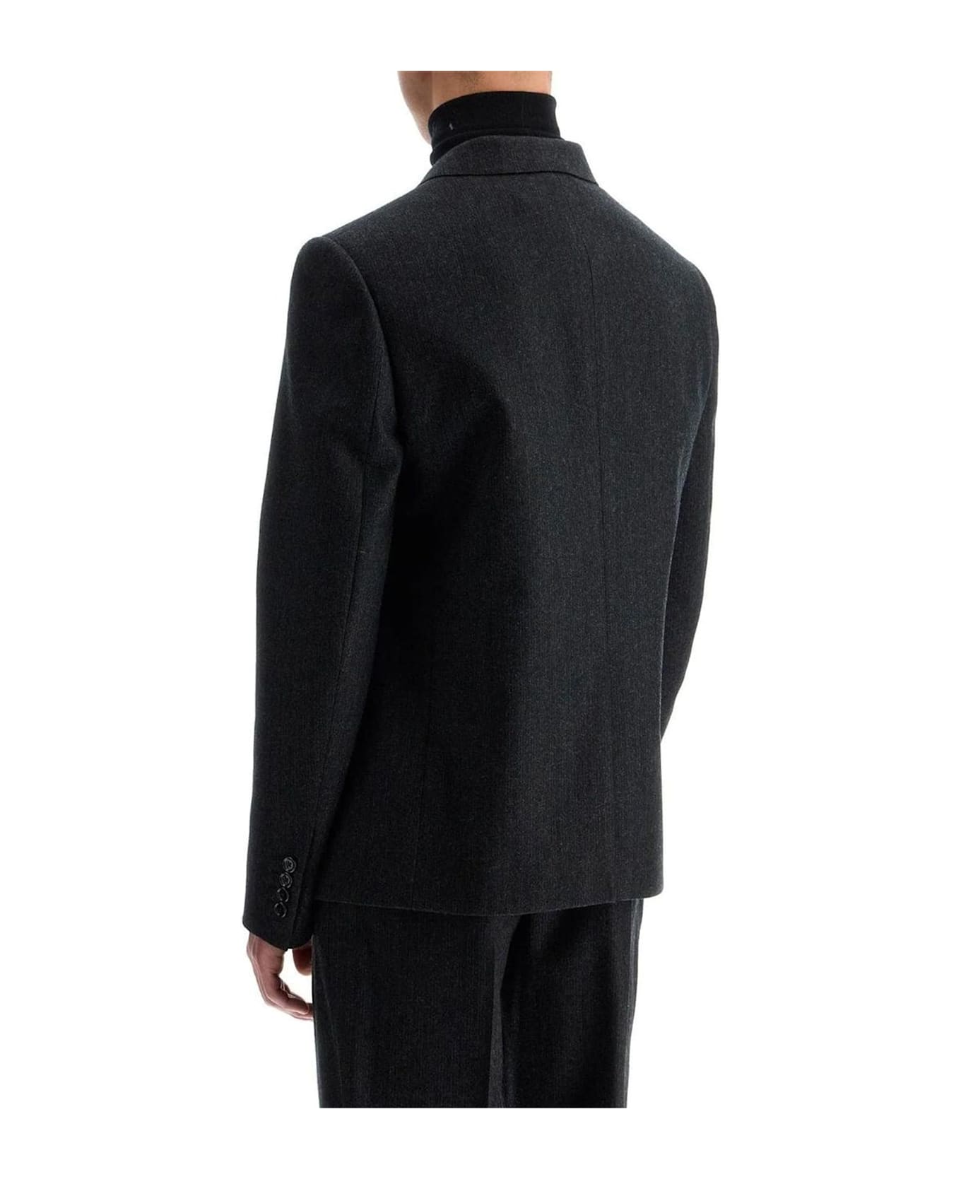 Celine Céline Wool Blazer Jacket - Gray