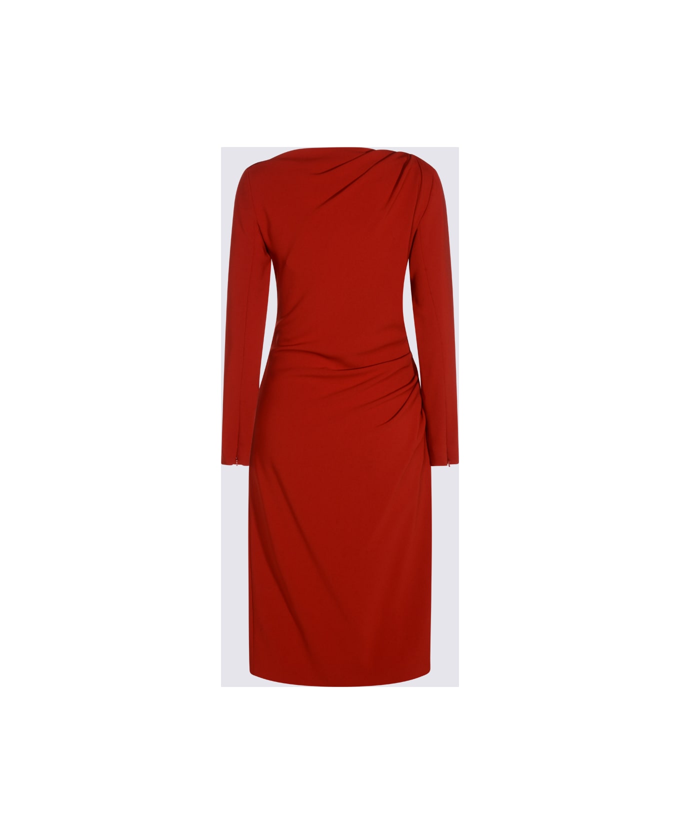 Max Mara Red Midi Dress - Red