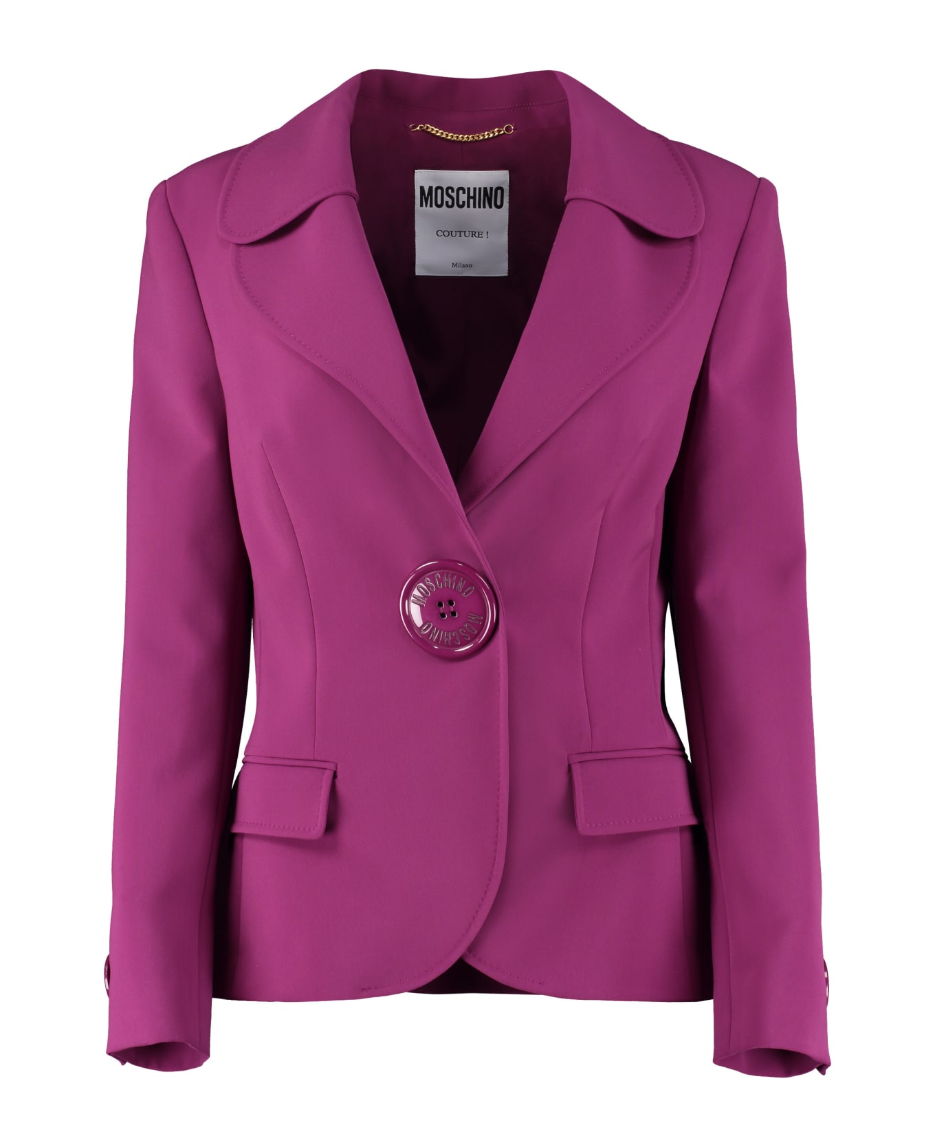 Moschino Single-breasted One Button Jacket - purple