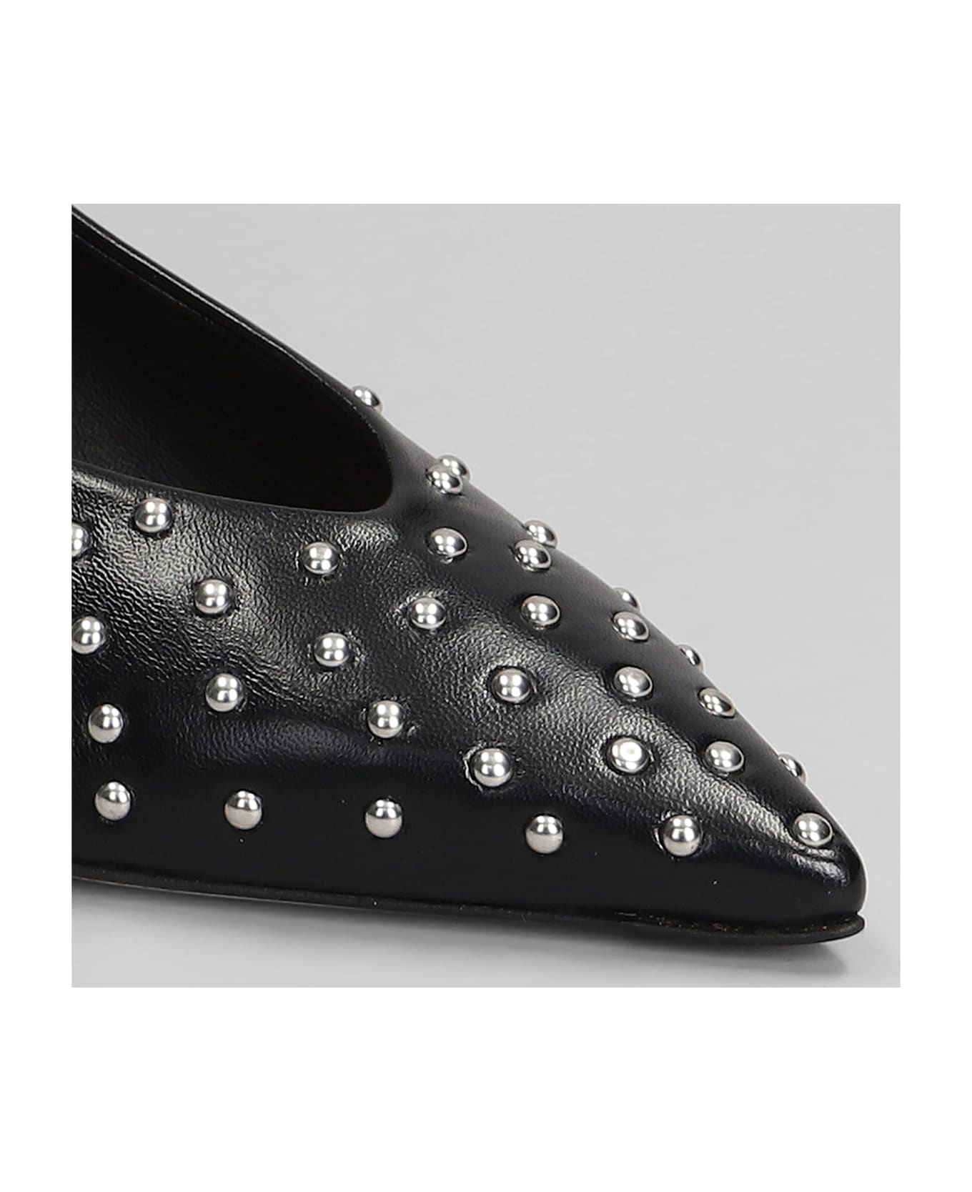 The Seller Pumps In Black Leather - black