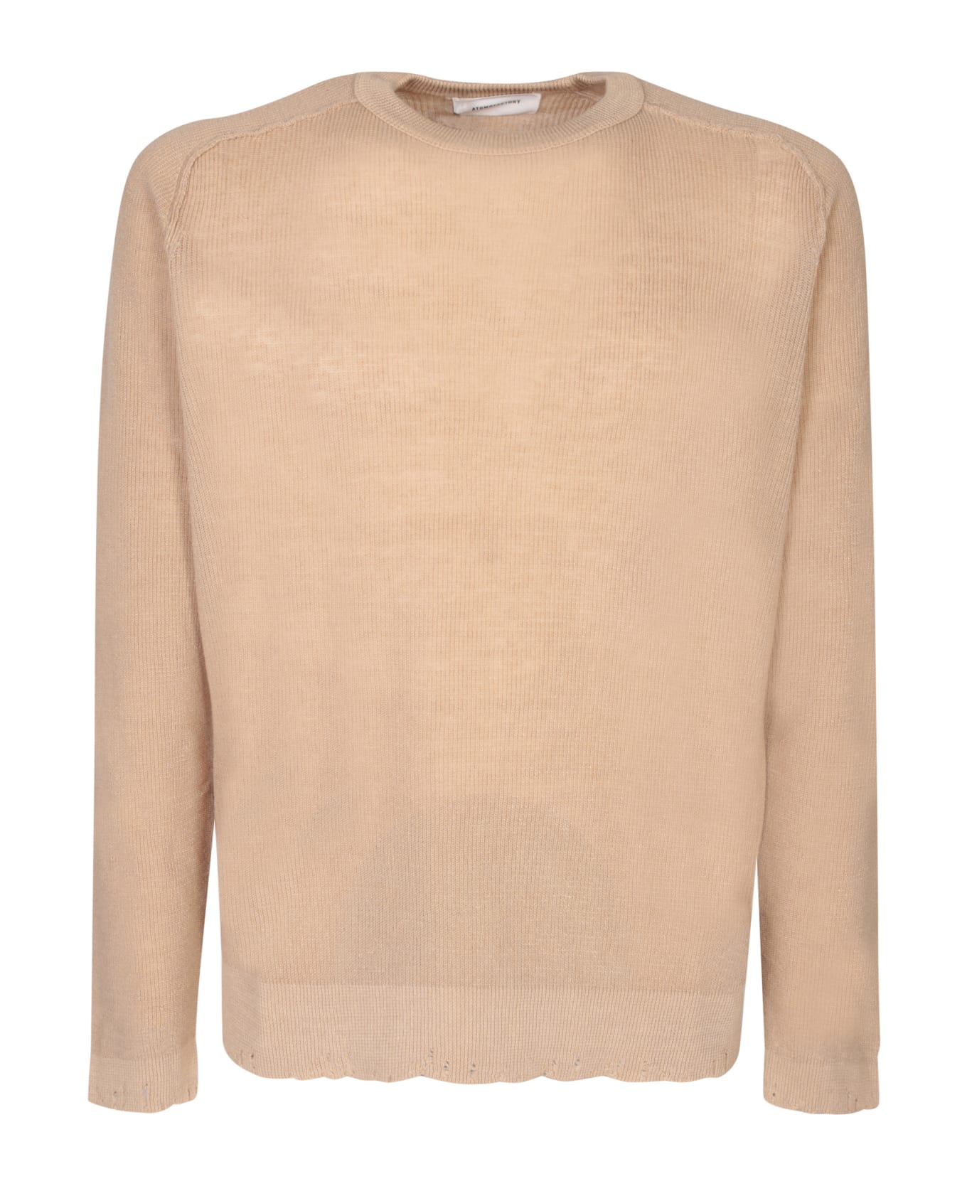 Atomo Factory Beige Linen And Cotton Sweater - Beige フリース