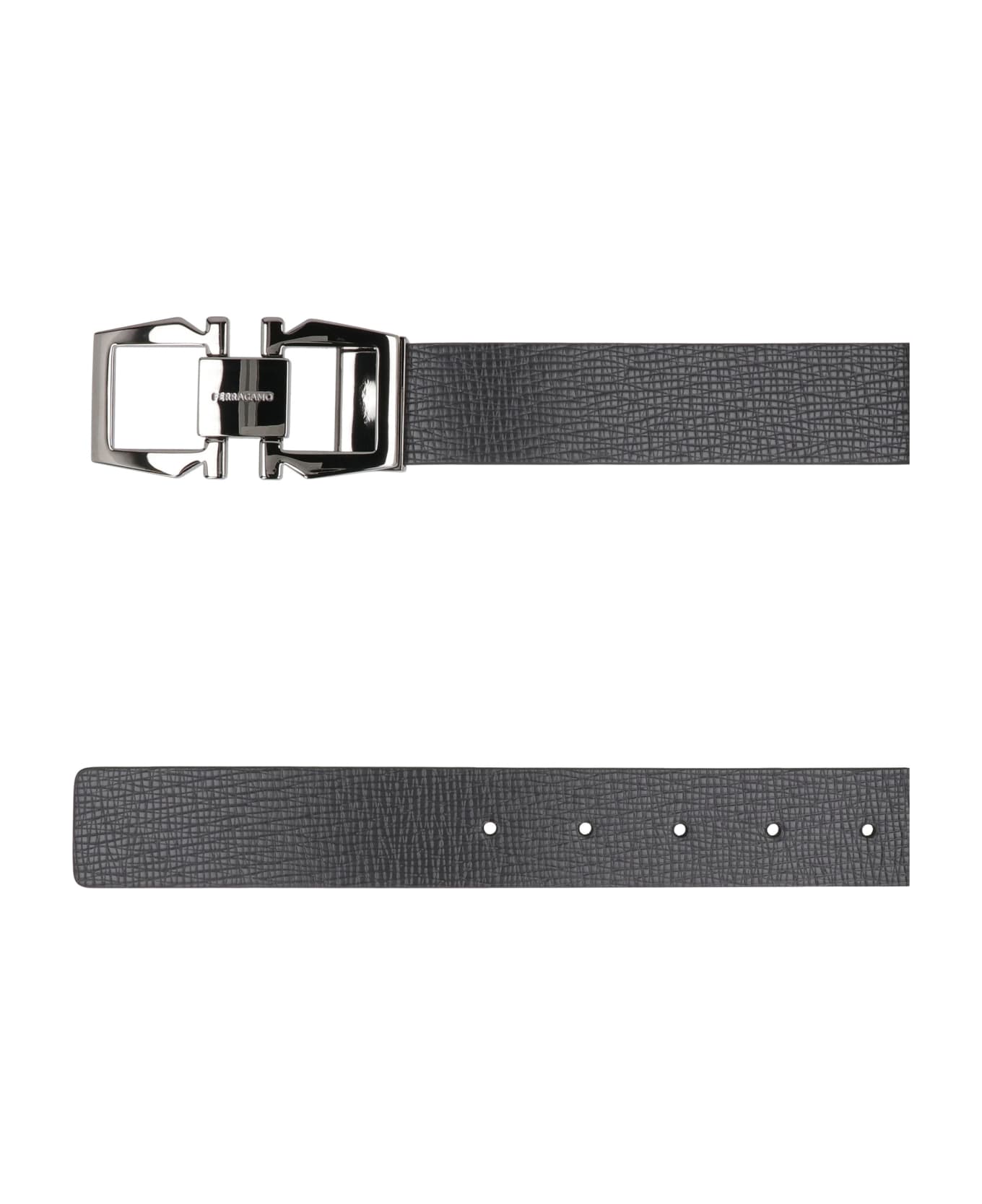 Ferragamo Leather Belt - black
