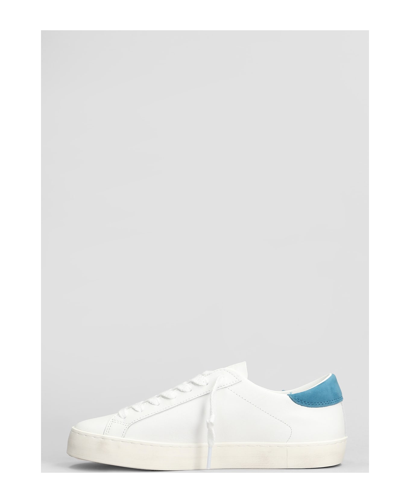 D.A.T.E. Hill Low Sneakers In White Leather - white