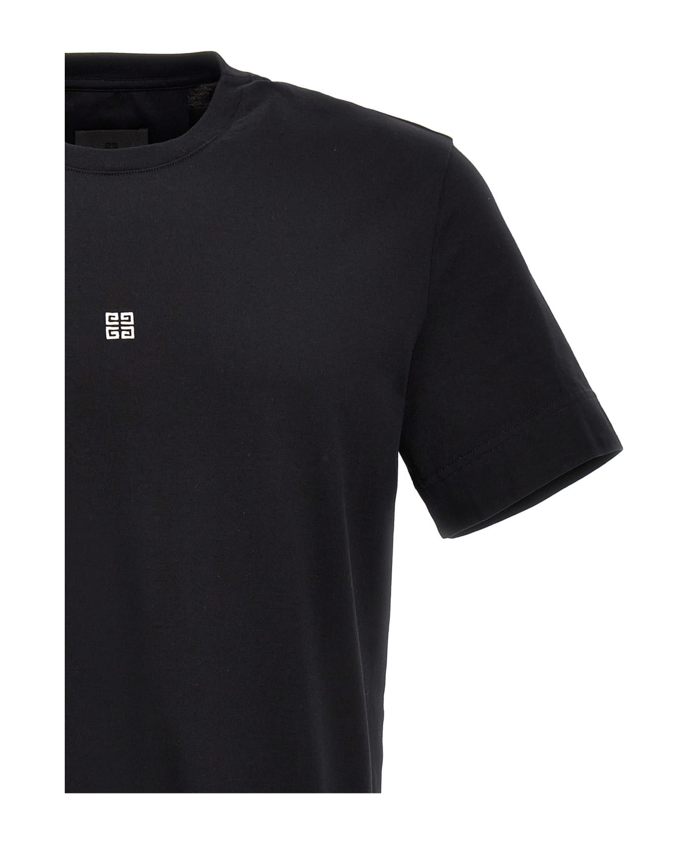 Givenchy Slim T-shirt With 4g Embroidery - Black