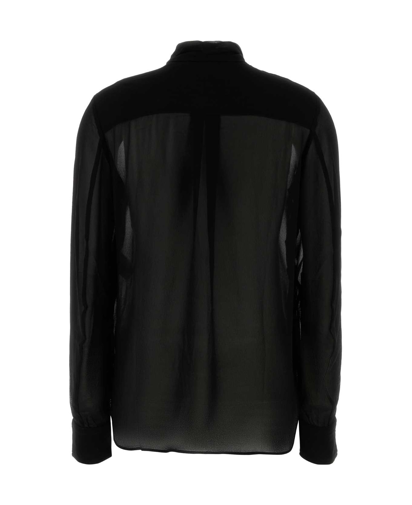 Isabel Marant Black Crepe Elaura Blouse - BLACK