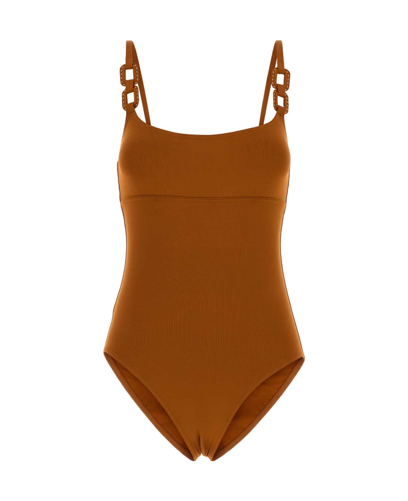 Eres Dark Blue Stretch Nylon Cotier Swimsuit - ECORCEE25