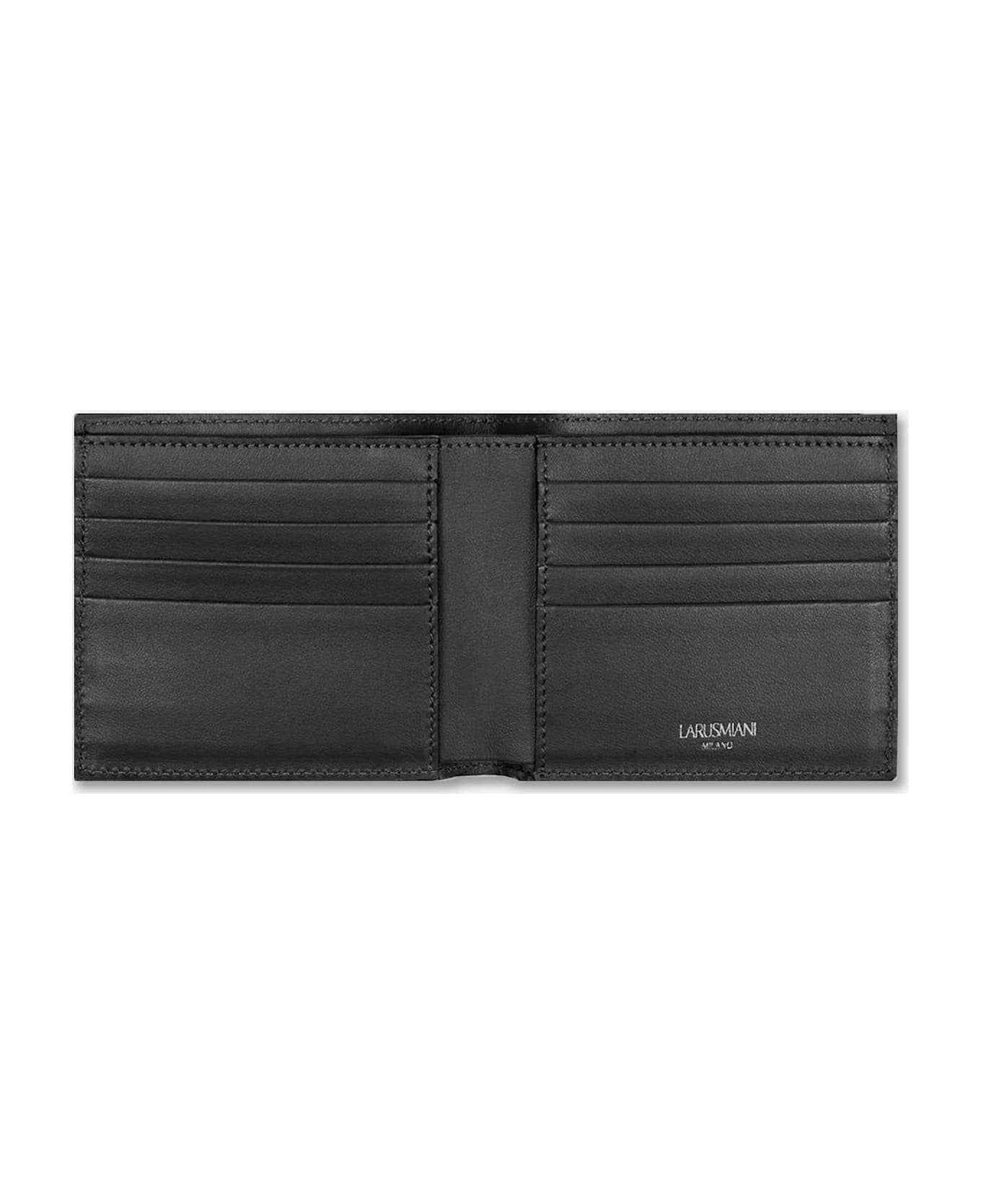 Larusmiani Alligator Wallet Holding Wallet - Black