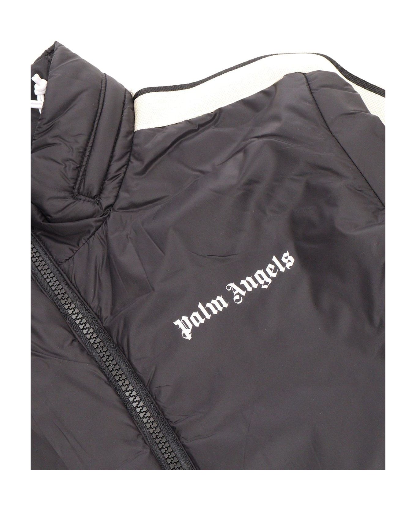 Palm Angels Padded Puffer Jacket - Black White