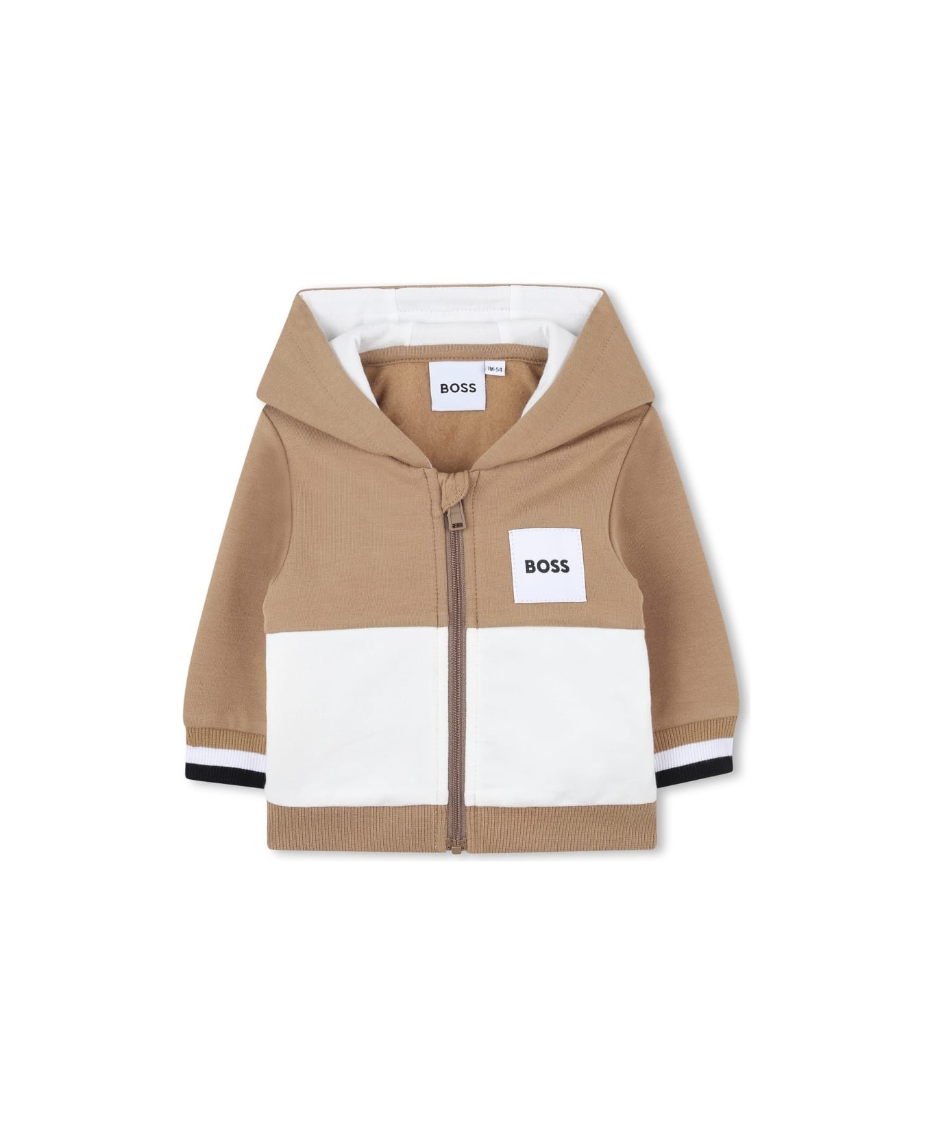 Hugo Boss Pants Set With Cardigan And Sweater - BEIGE