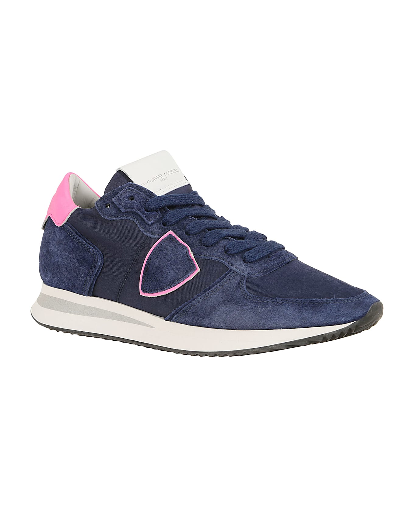 Philippe Model Trpx Low Woman - Mondial Neon Bluette Fucsia