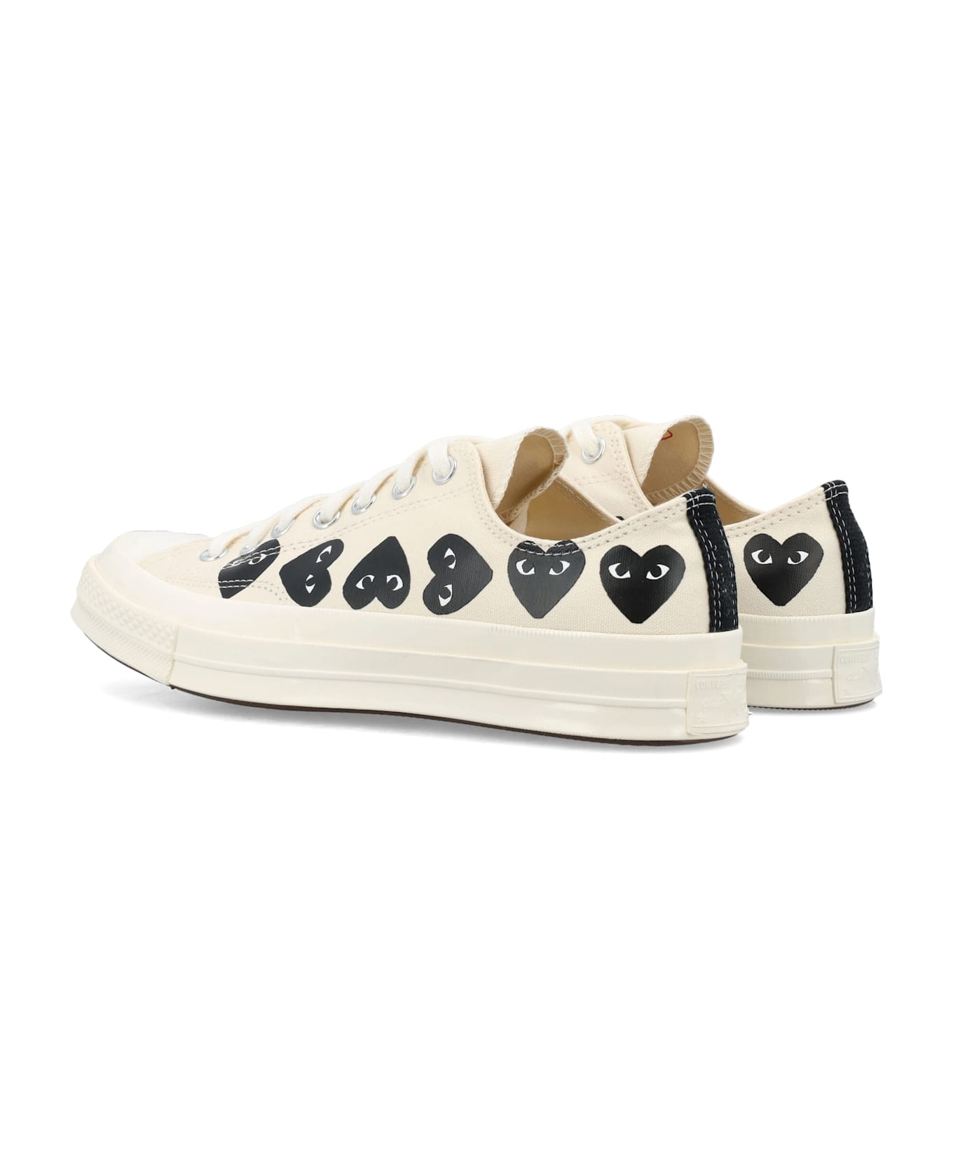 Comme des Garçons Multi Heart Low Top - BEIGE