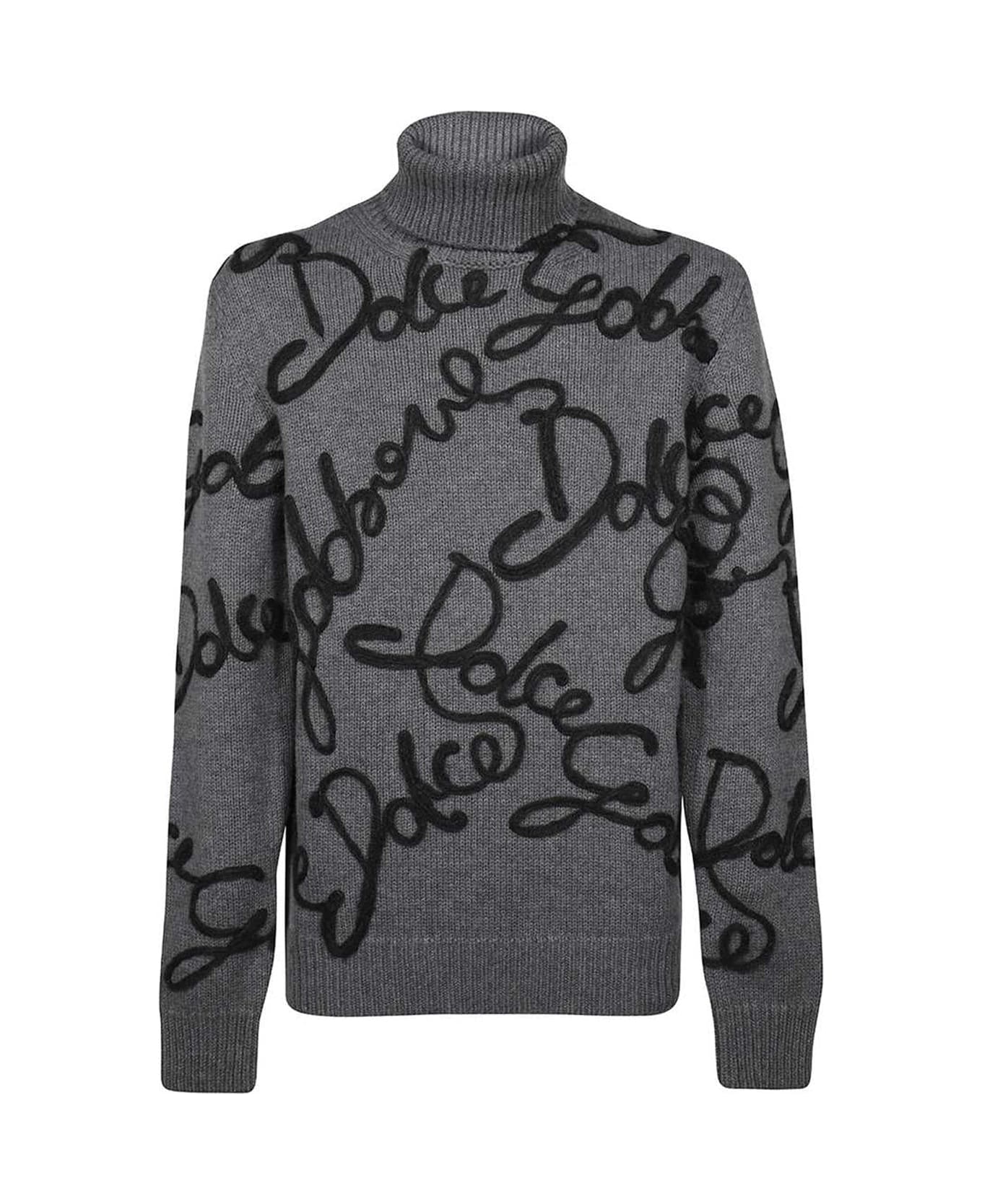 Dolce & Gabbana Roll Neck Jumper - Gray