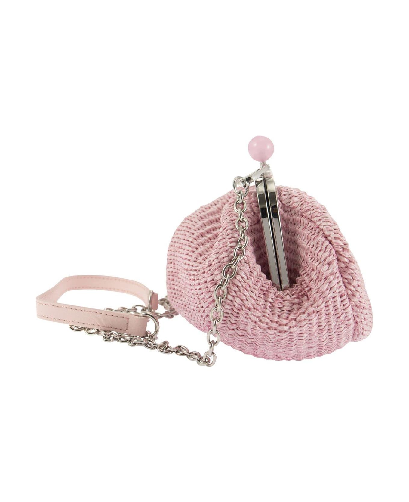 Weekend Max Mara Palma Small Chain Linked Clutch Bag - Pink