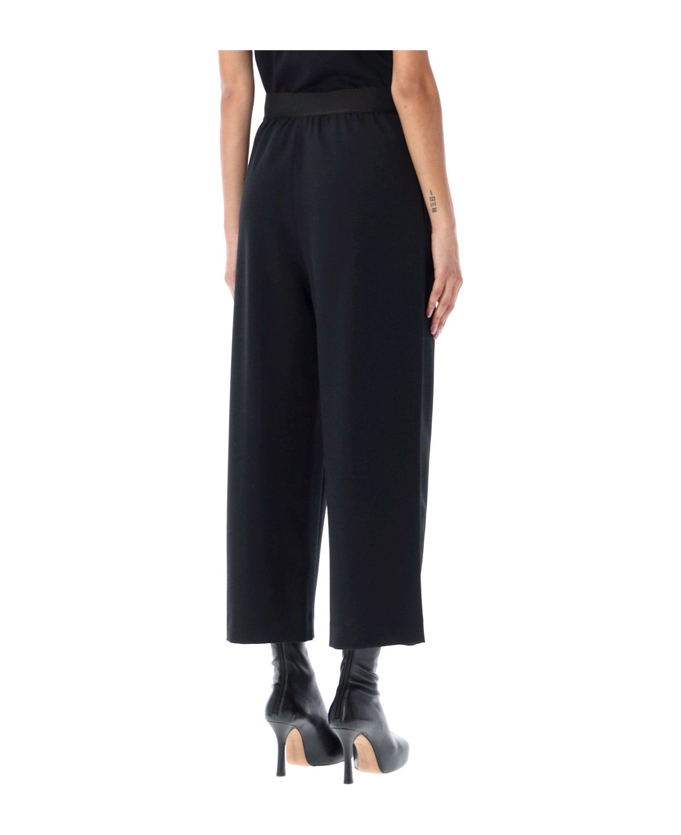 Stella McCartney Flared Cropped Trousers - Black