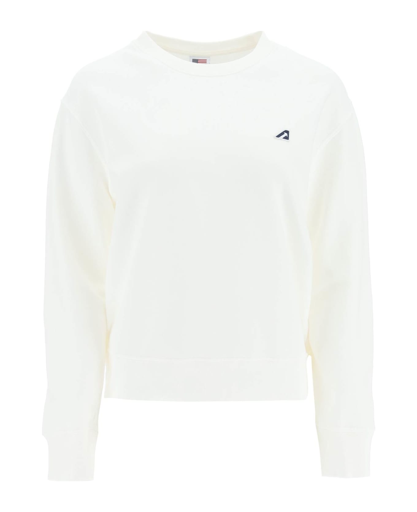 Autry Logo Patch Sweatshirt - WHITE (White)