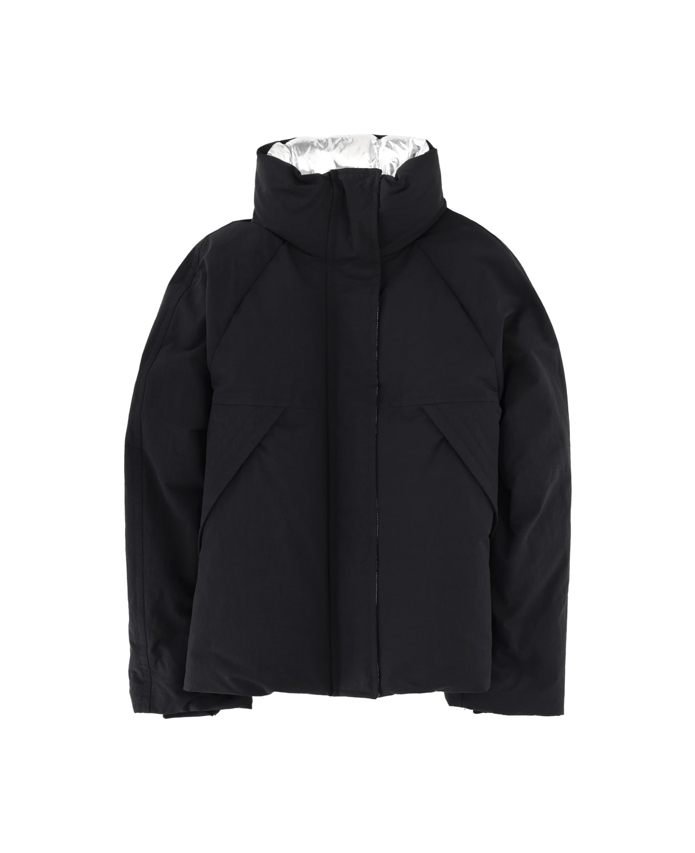 Herno Laminar "crinkle Metallic" Jacket - BLACK