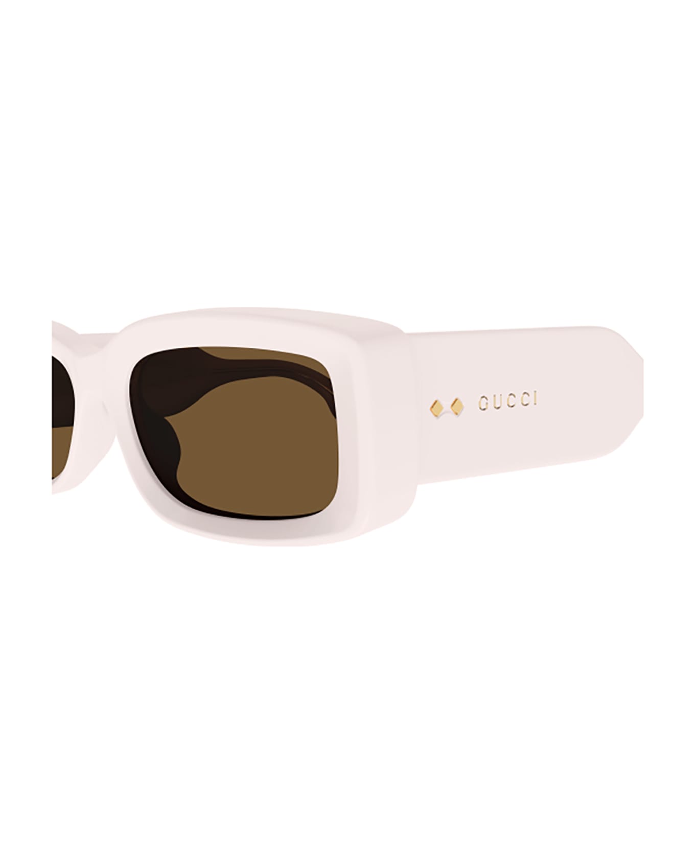 Gucci Eyewear GG1528S Sunglasses - Ivory Ivory Brown
