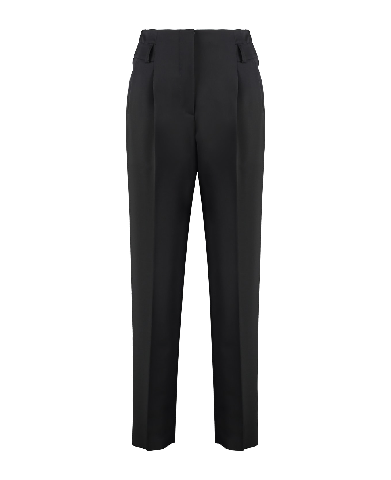 Max Mara Celtico Wool Tapered-fit Trousers - black