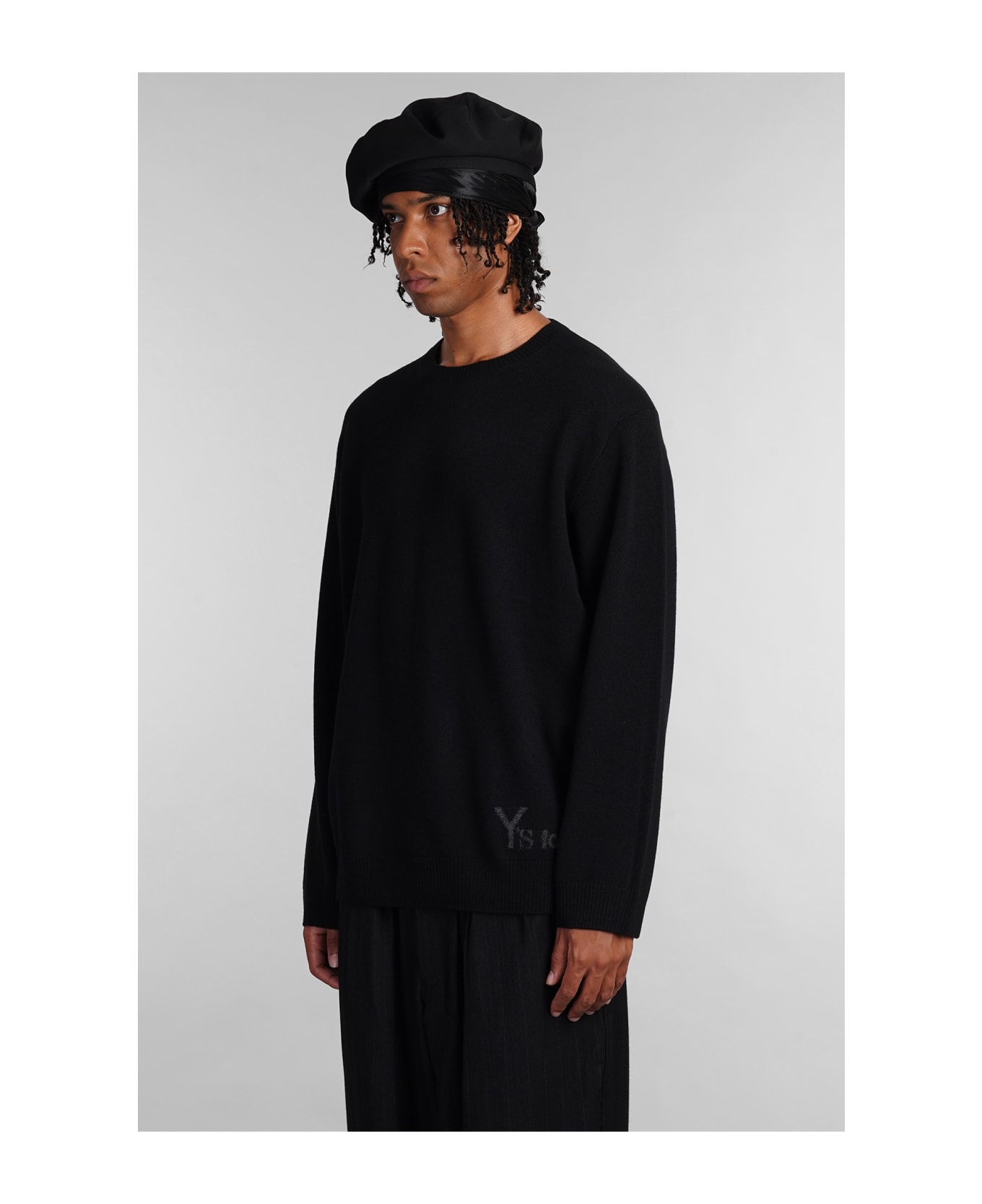 Yohji Yamamoto Knitwear In Black Wool - black