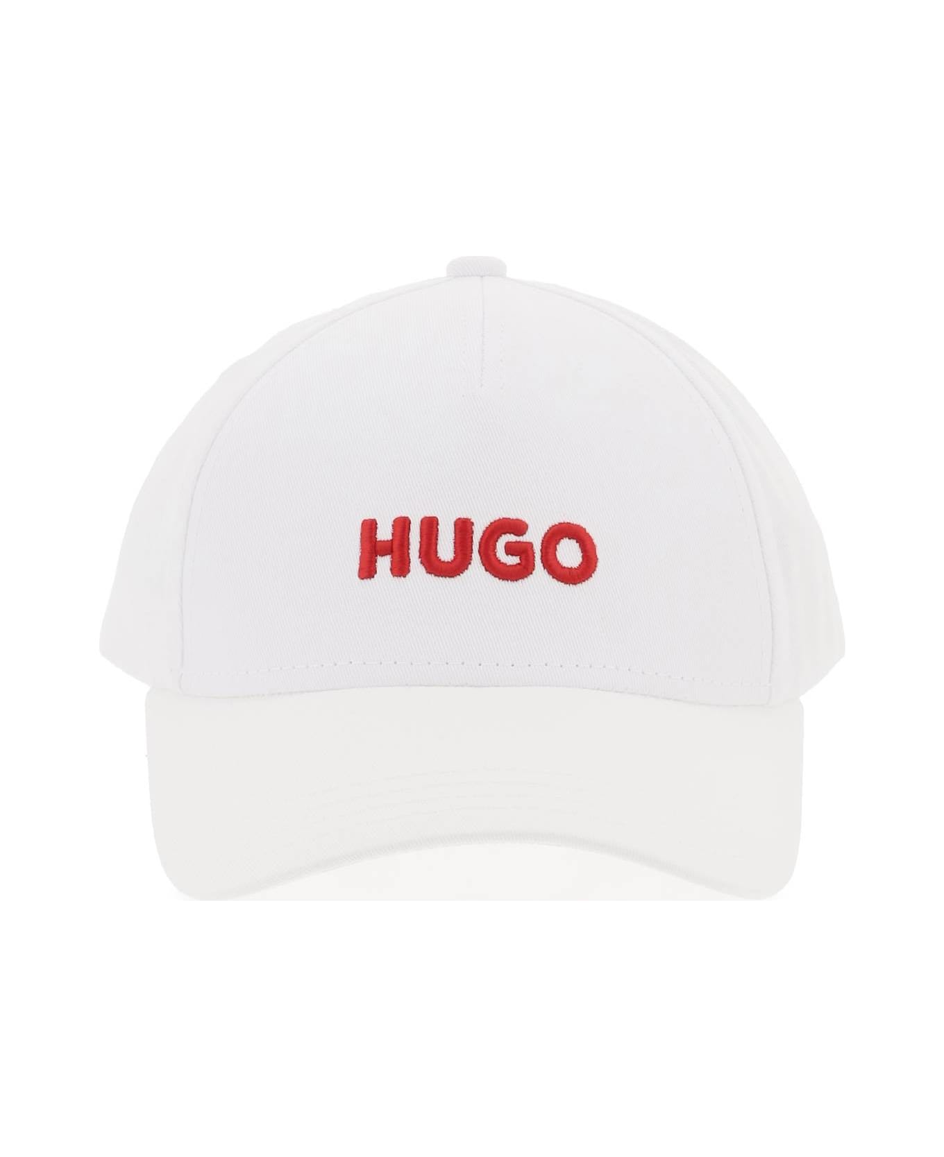 Hugo Boss 'jude Embroidered Logo Baseball Cap With - White